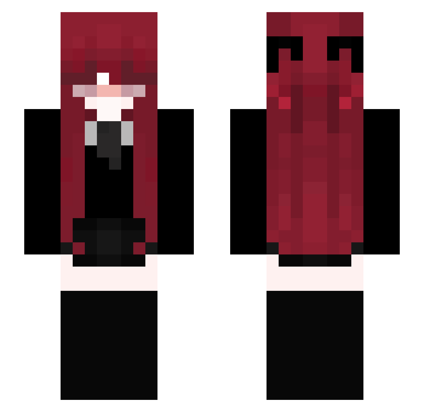 karicetin Minecraft skin, front and back view