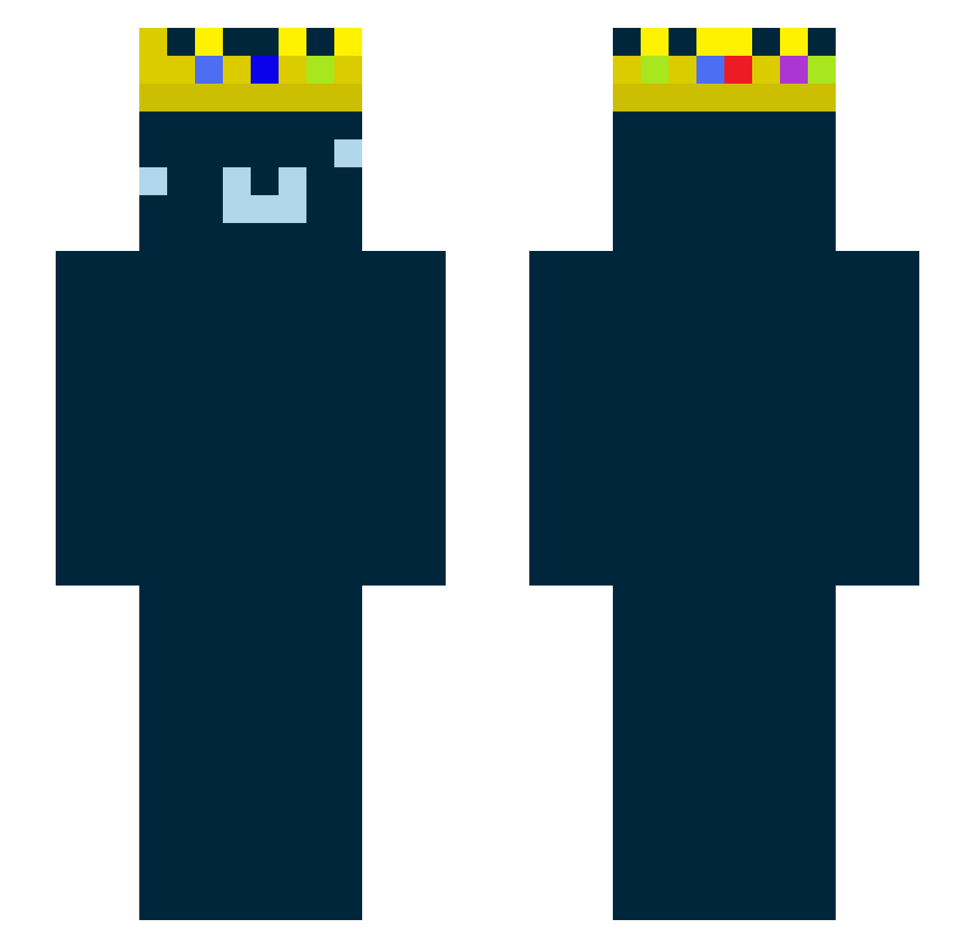 x_Smile233_x Minecraft skin, front and back view