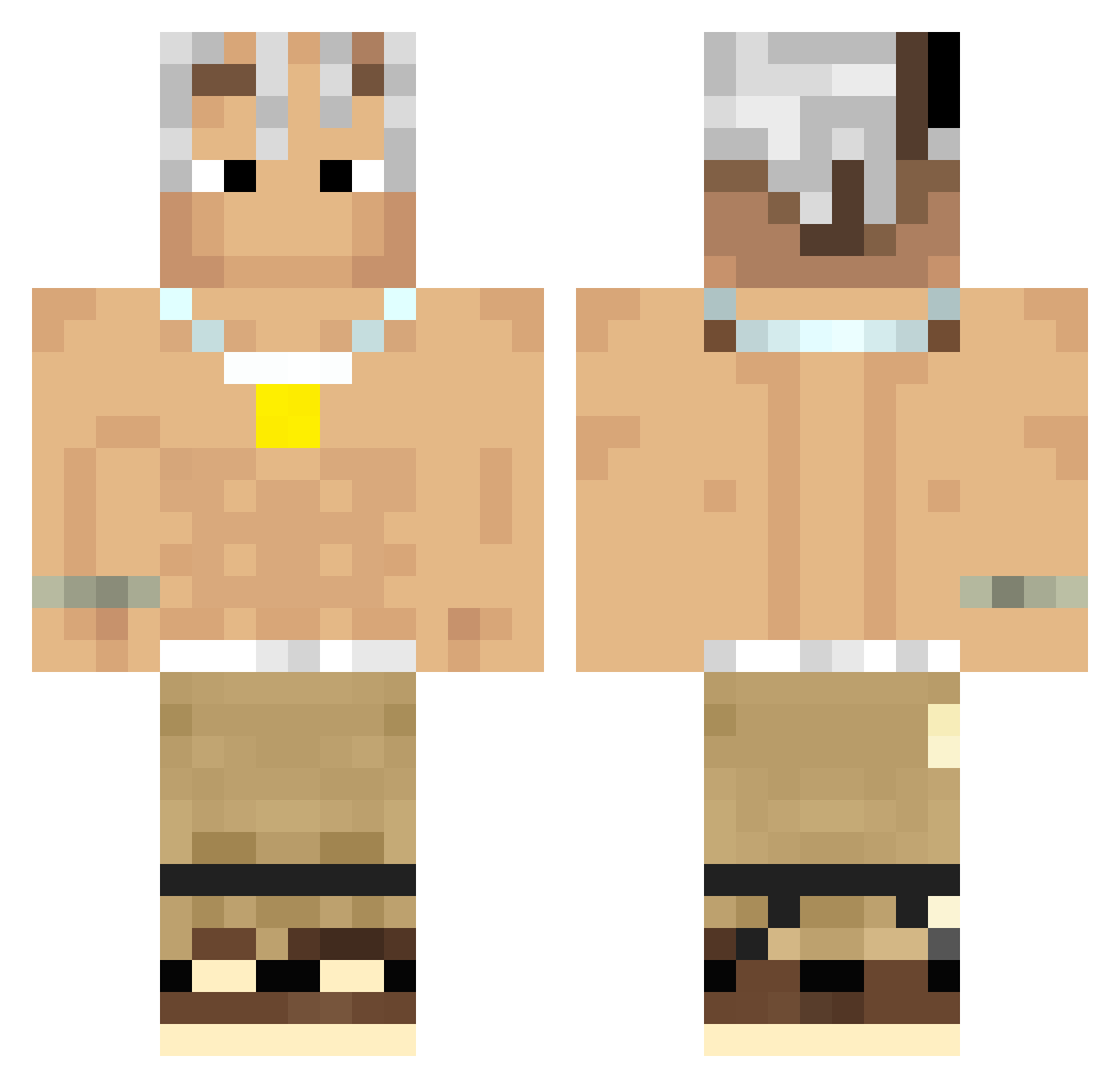 reb212 Minecraft skin, front and back view