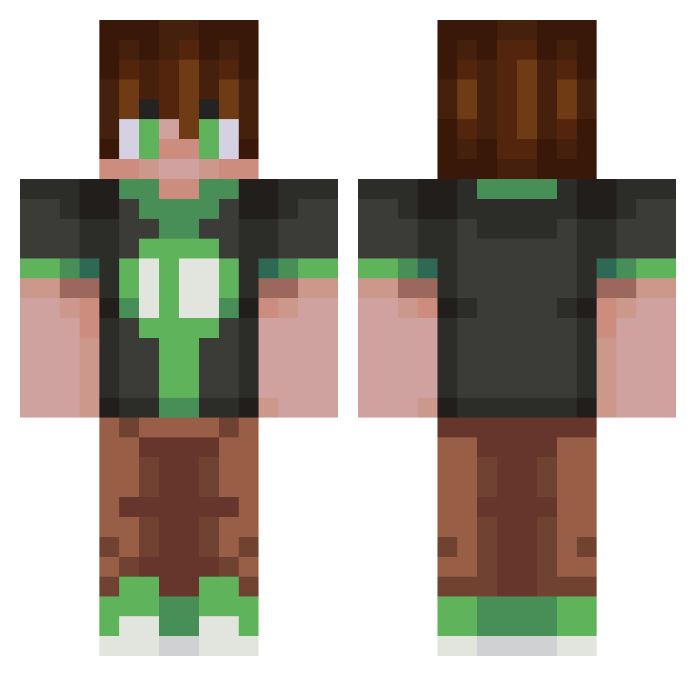 SnubTea87054430 Minecraft skin, front and back view