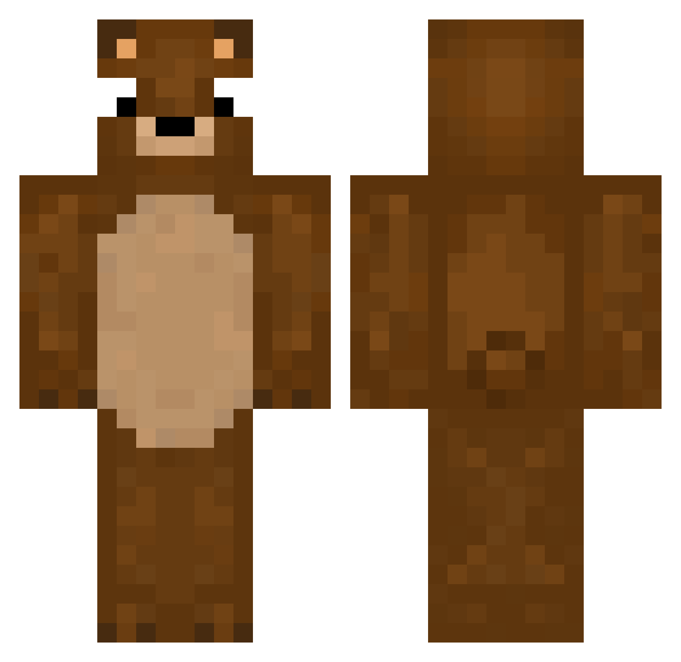 Shigeki_ Minecraft skin, front and back view