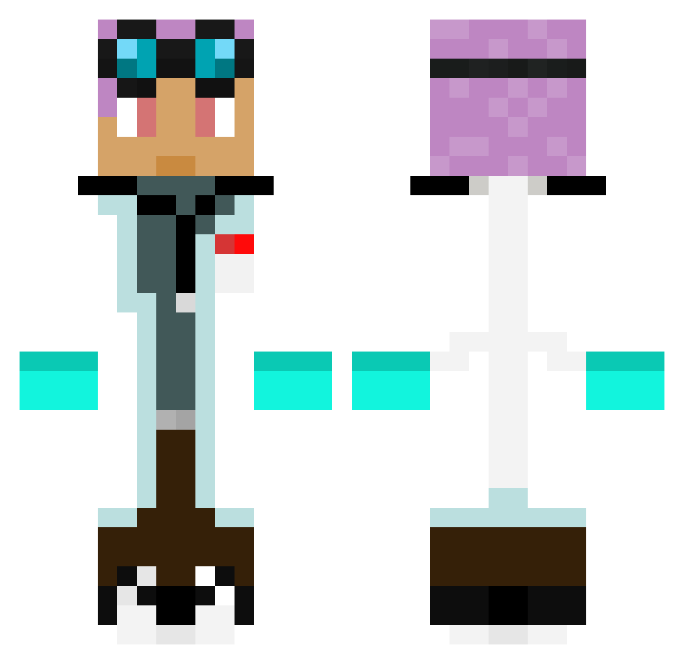 Monster_Bros_1 Minecraft skin, front and back view