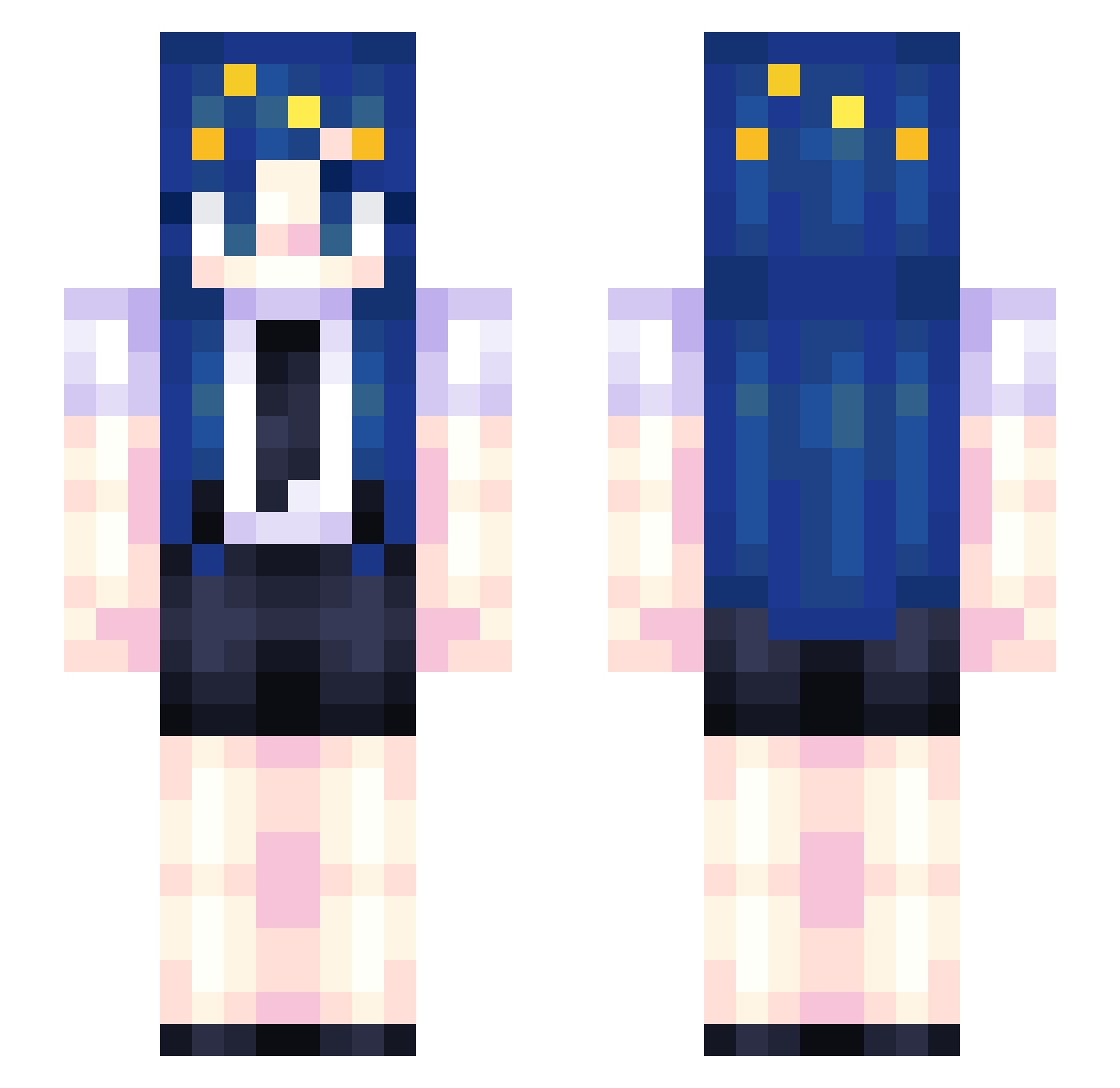 kolinski_slaw Minecraft skin, front and back view