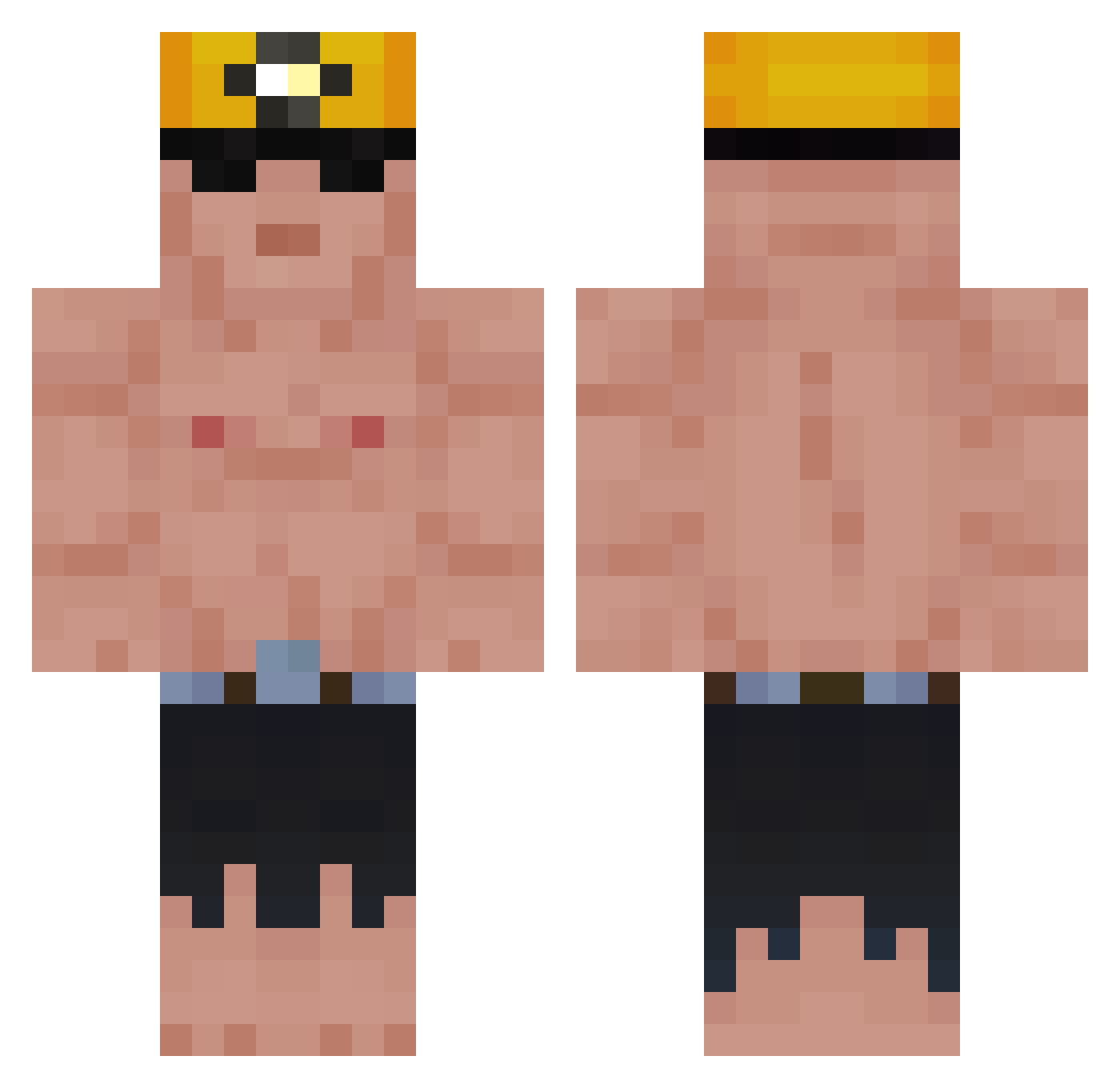 _DGG_ Minecraft skin, front and back view