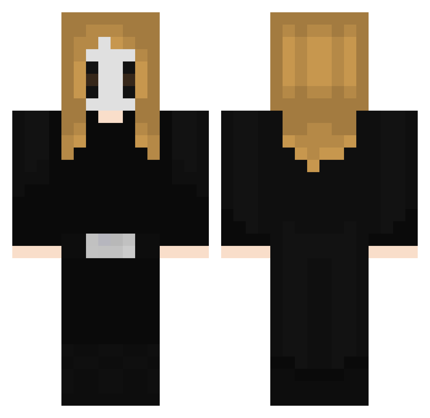 OSirResolve Minecraft skin, front and back view