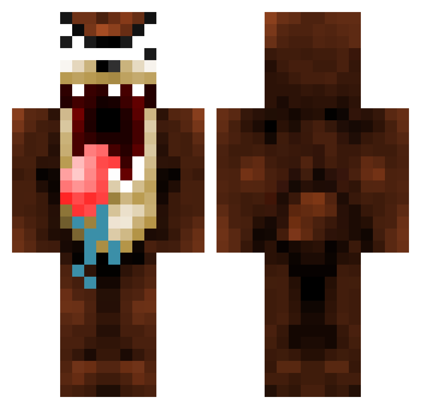 gbzinnxD Minecraft skin, front and back view