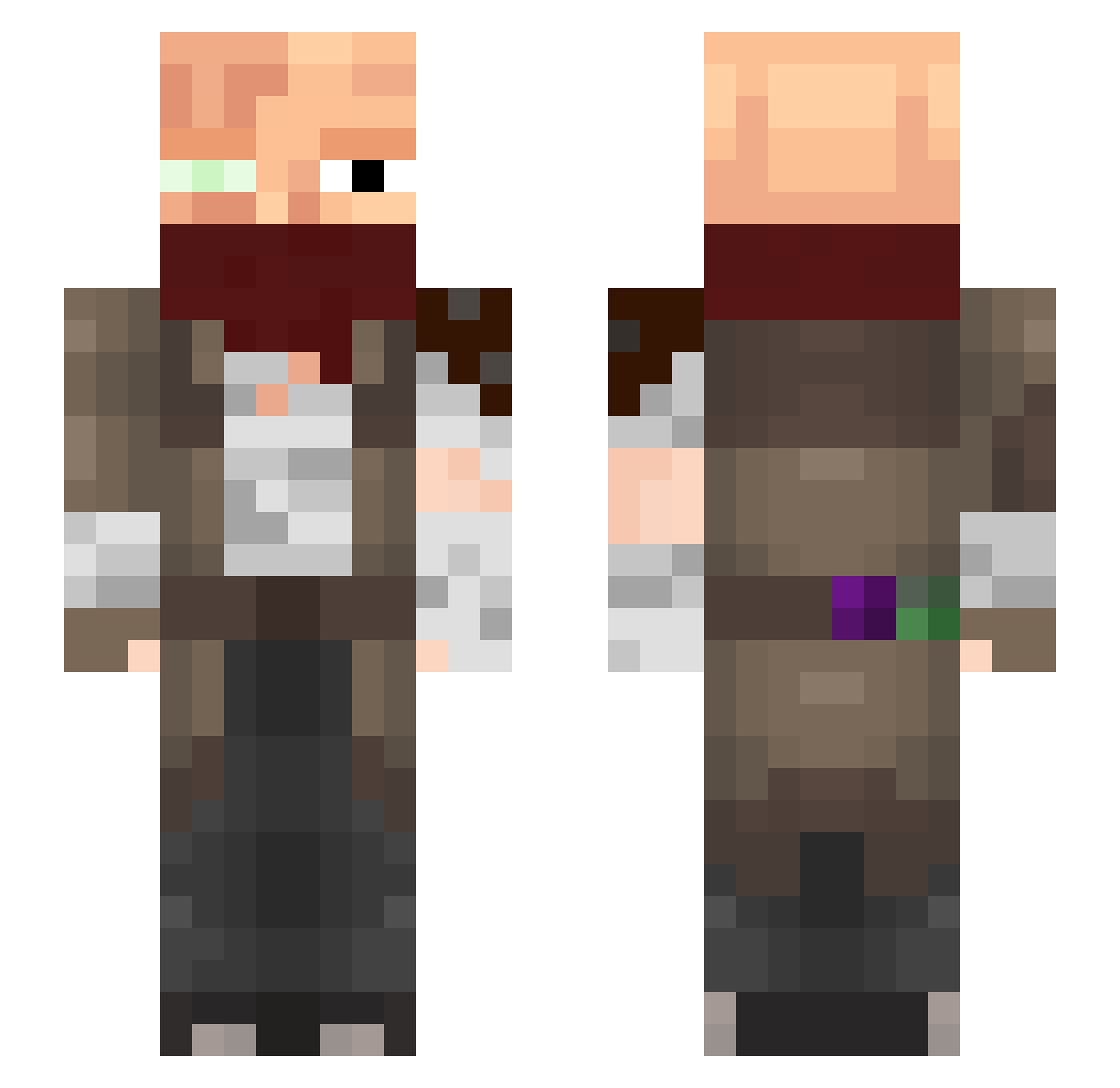lada_bedron Minecraft skin, front and back view