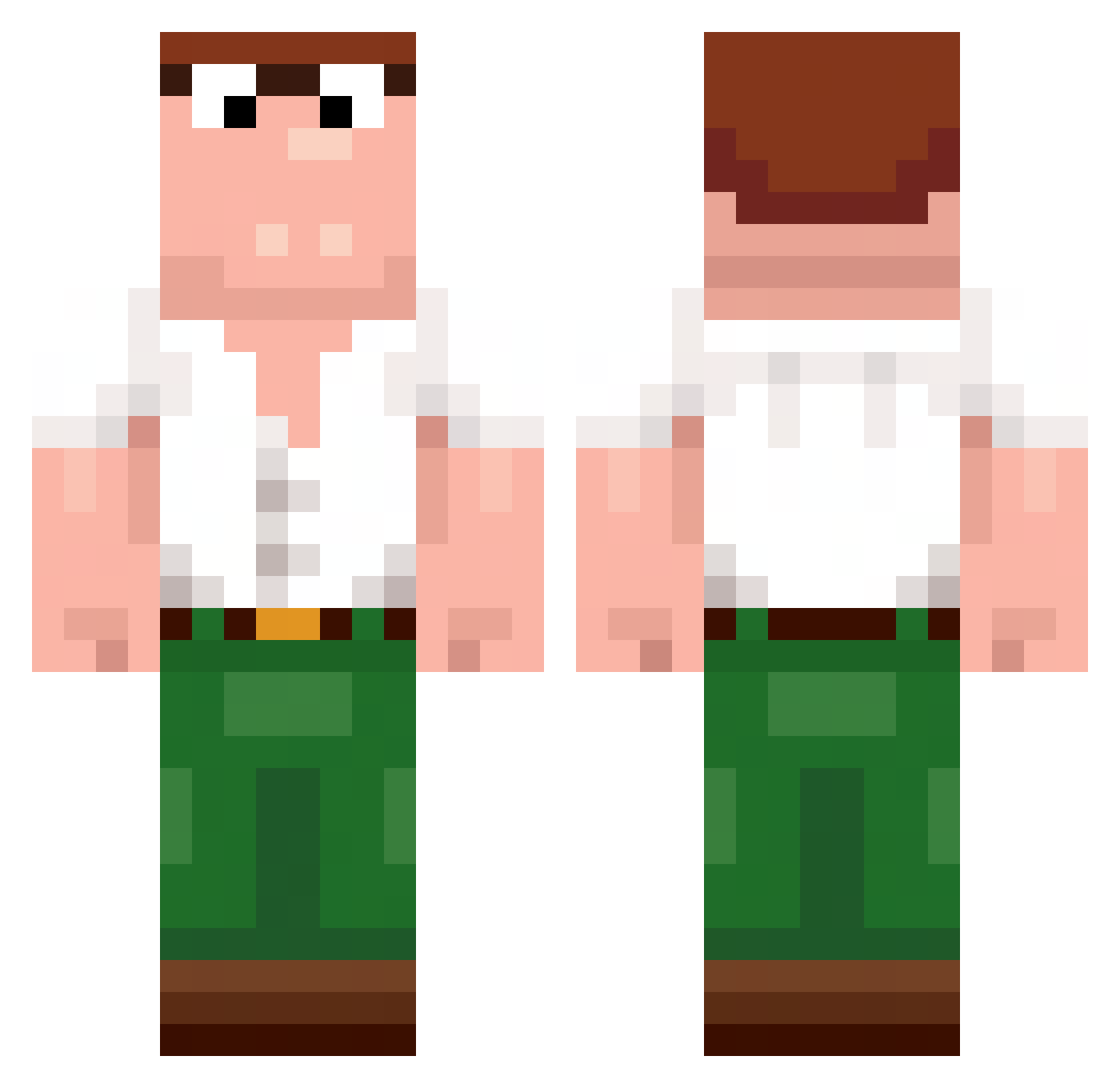 HahnSolo0 Minecraft skin, front and back view