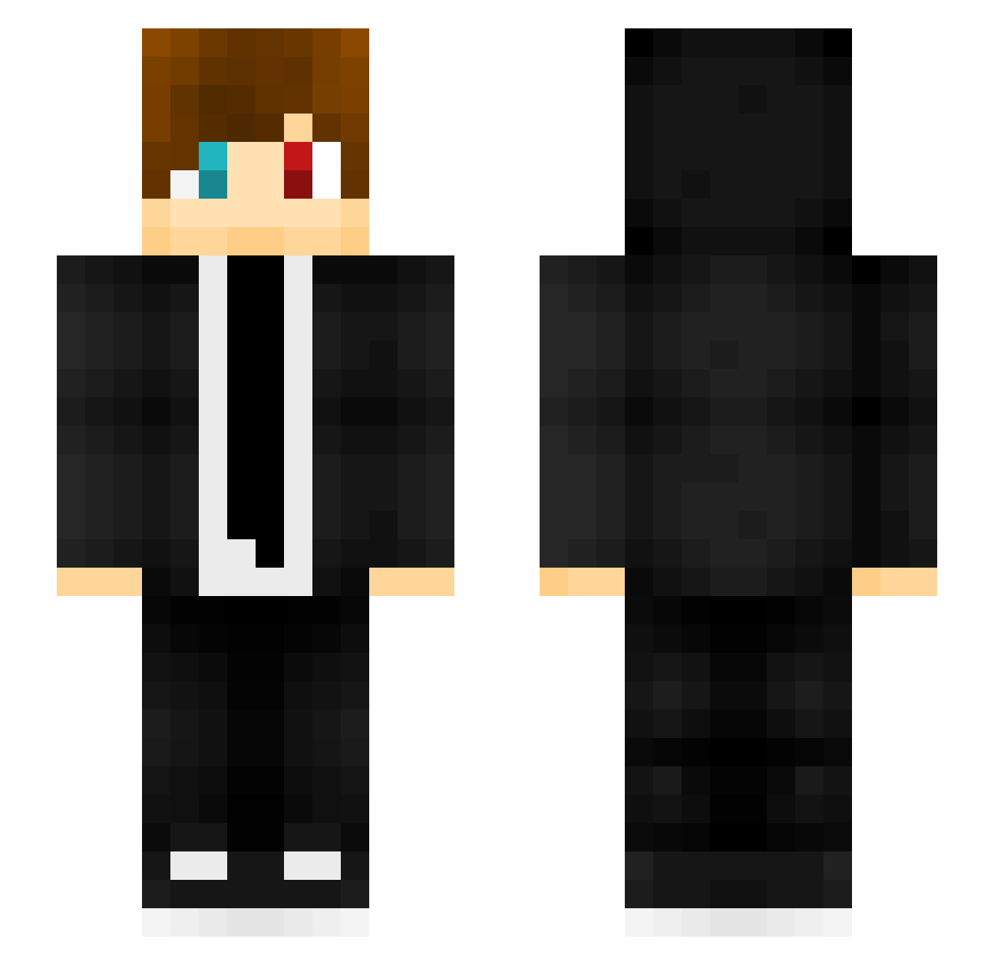 DarkLegion_ Minecraft skin, front and back view