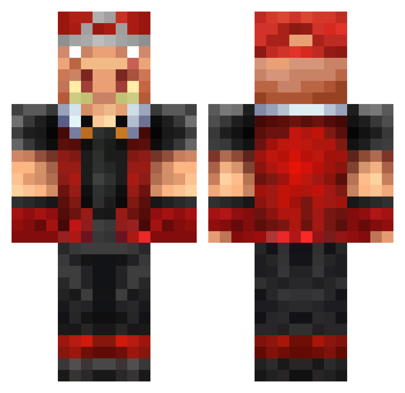 BAARTOOLOOMEEOO Minecraft skin, front and back view