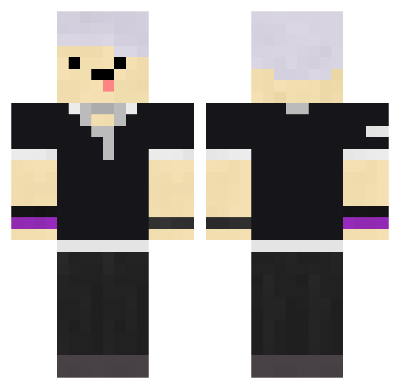 Jubk_ Minecraft skin, front and back view