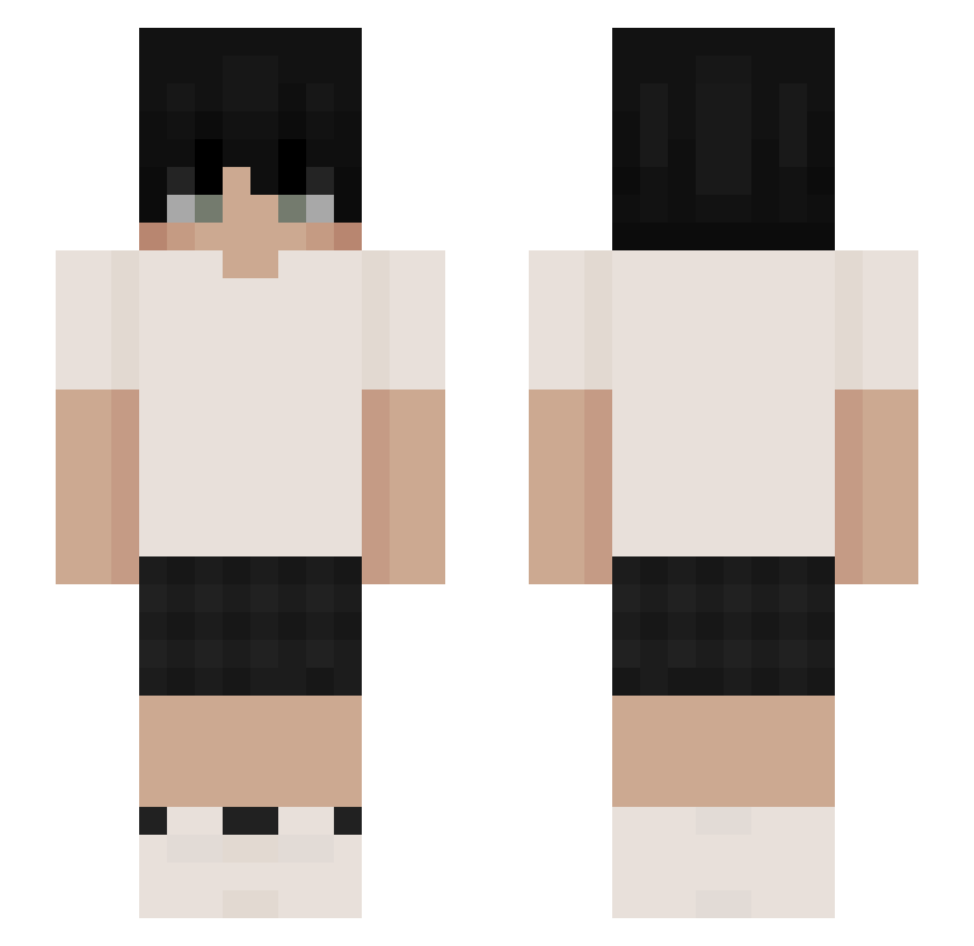 velobot23 Minecraft skin, front and back view