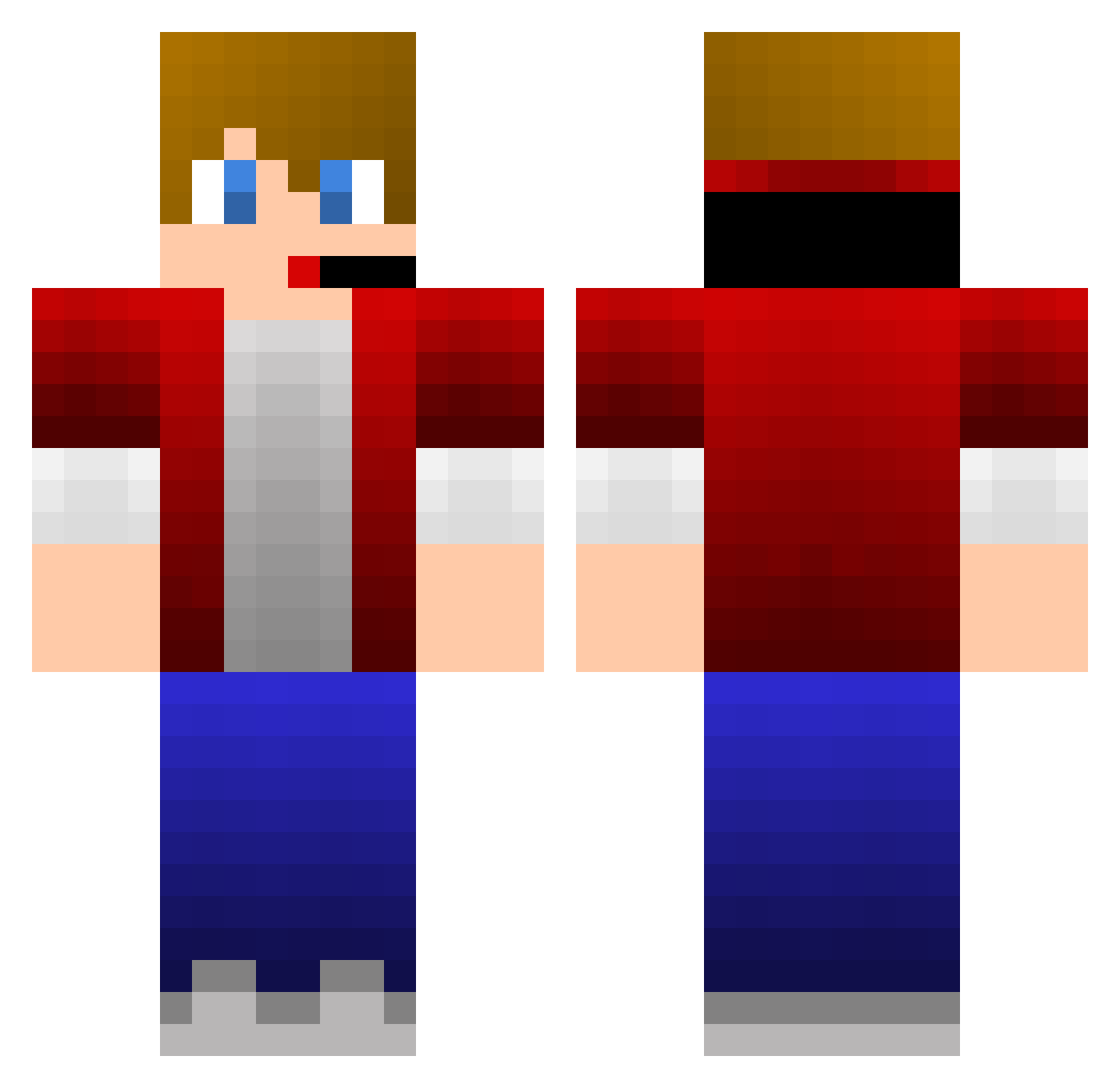 cristhian08 Minecraft skin, front and back view