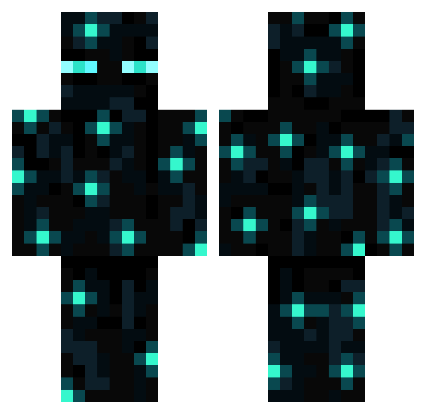is_maxim Minecraft skin, front and back view