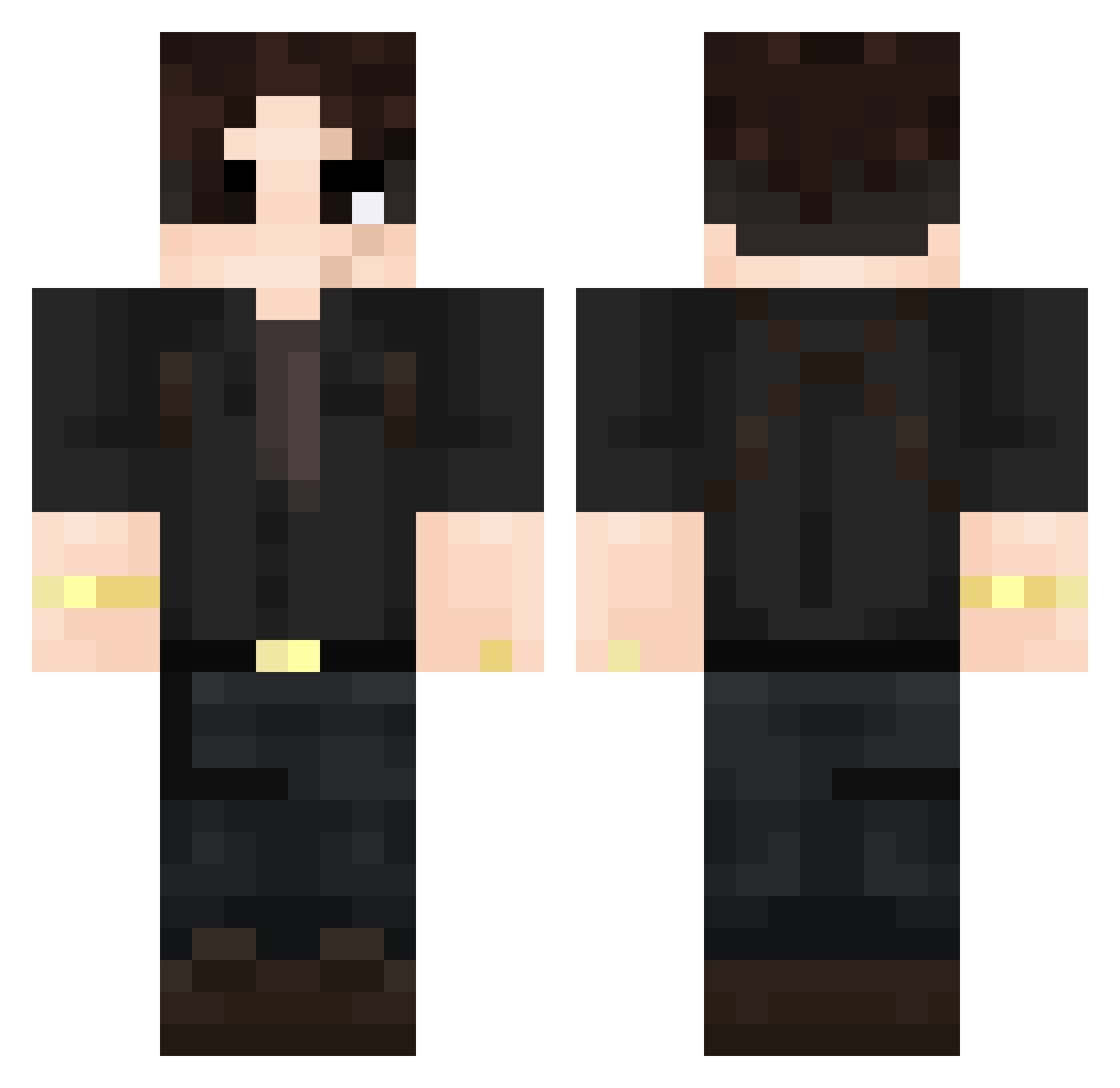 ___Lau___ Minecraft skin, front and back view