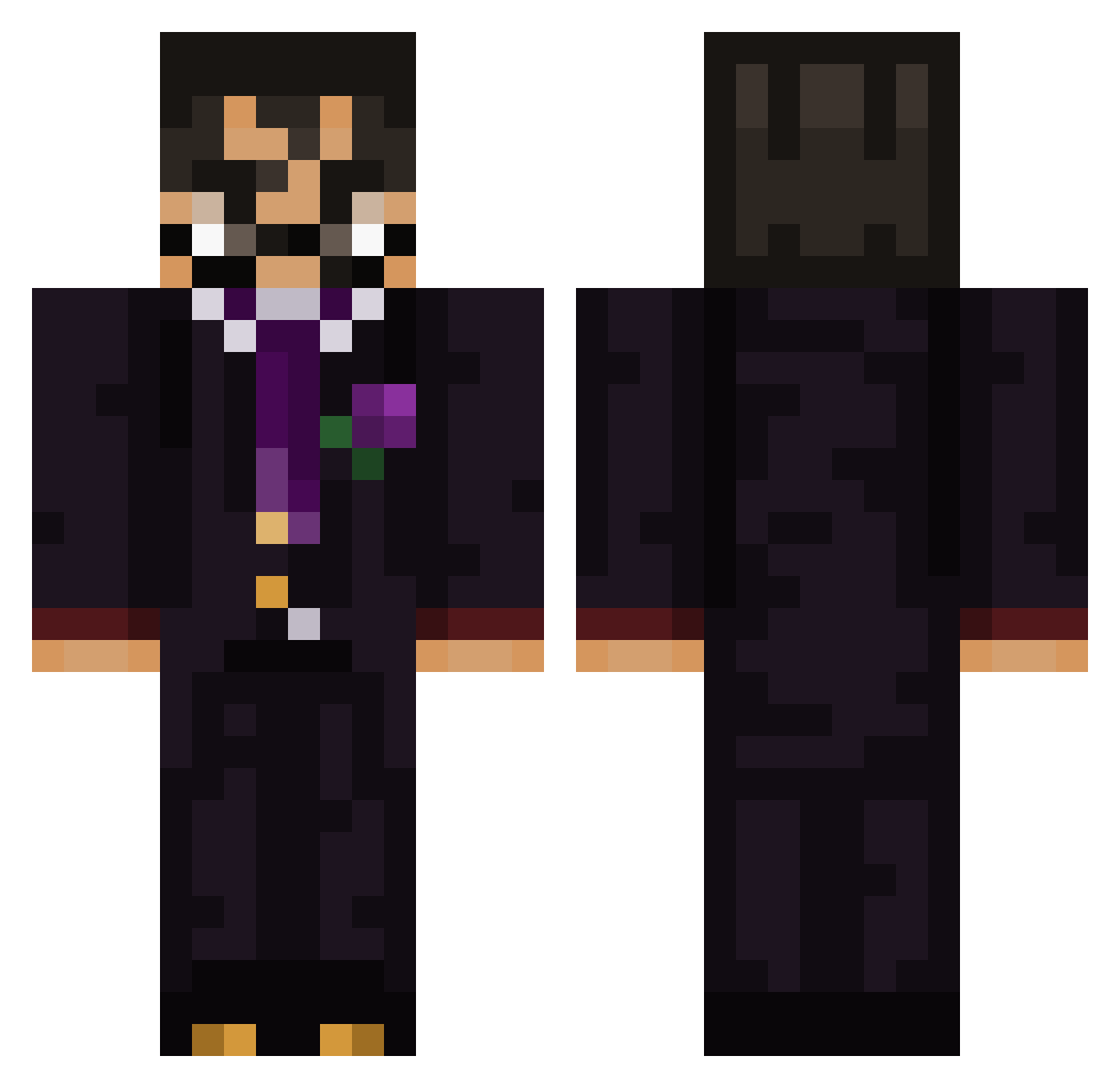 InsaneFire5027 Minecraft skin, front and back view