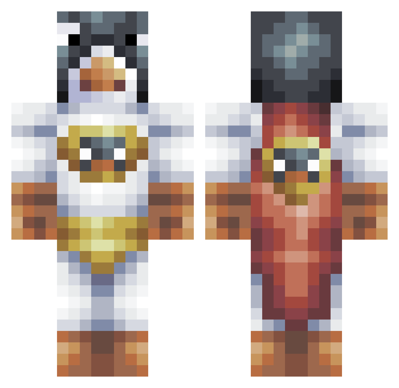 Odin_Stav Minecraft skin, front and back view