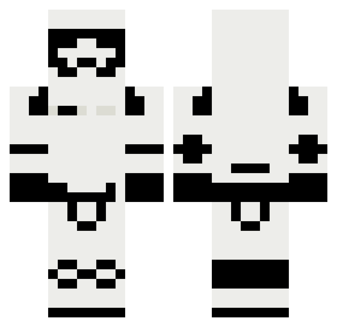 Koltgun45 Minecraft skin, front and back view