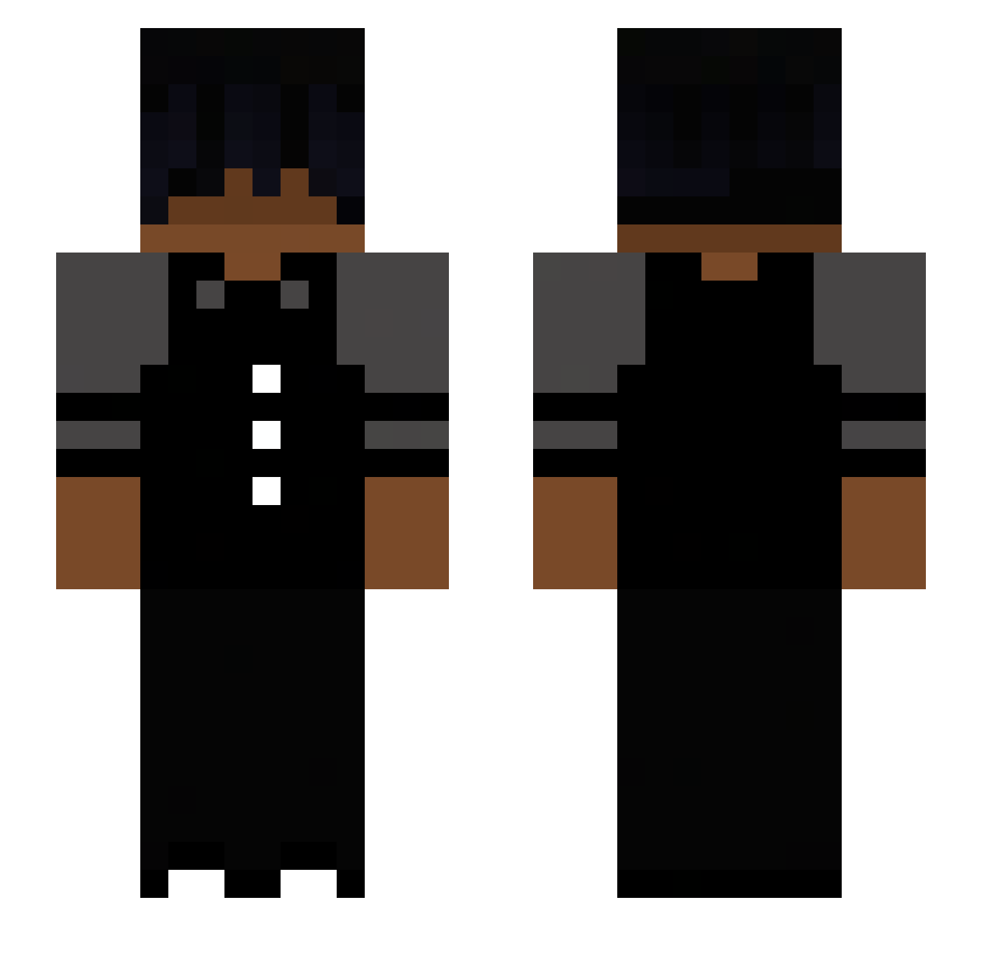 najsik123 Minecraft skin, front and back view