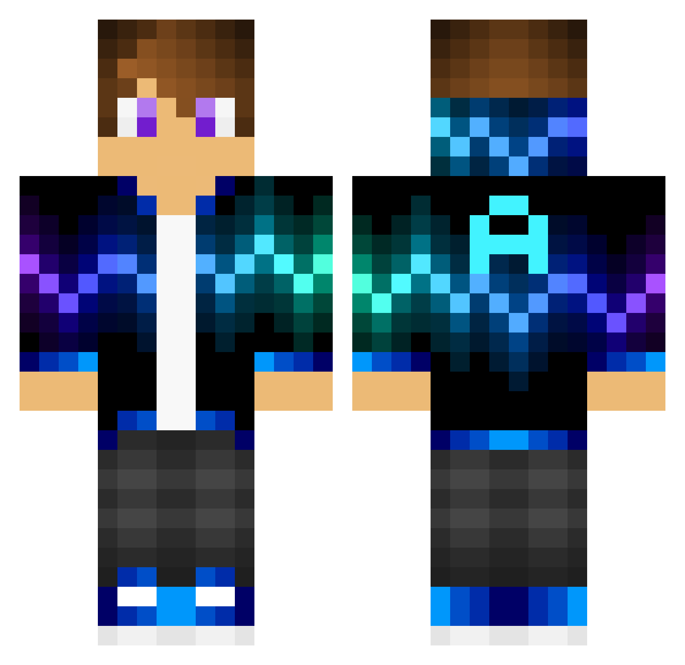 jhwcss3 Minecraft skin, front and back view