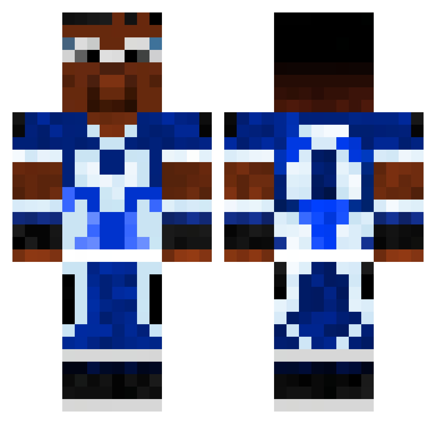 moonmick24 Minecraft skin, front and back view