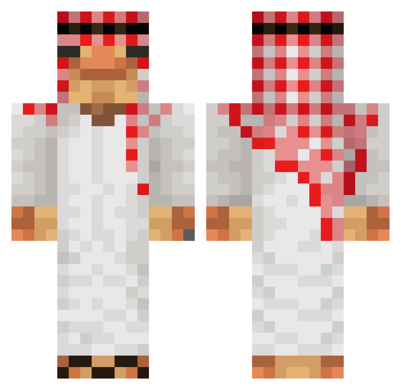 BIGJanioMC Minecraft skin, front and back view