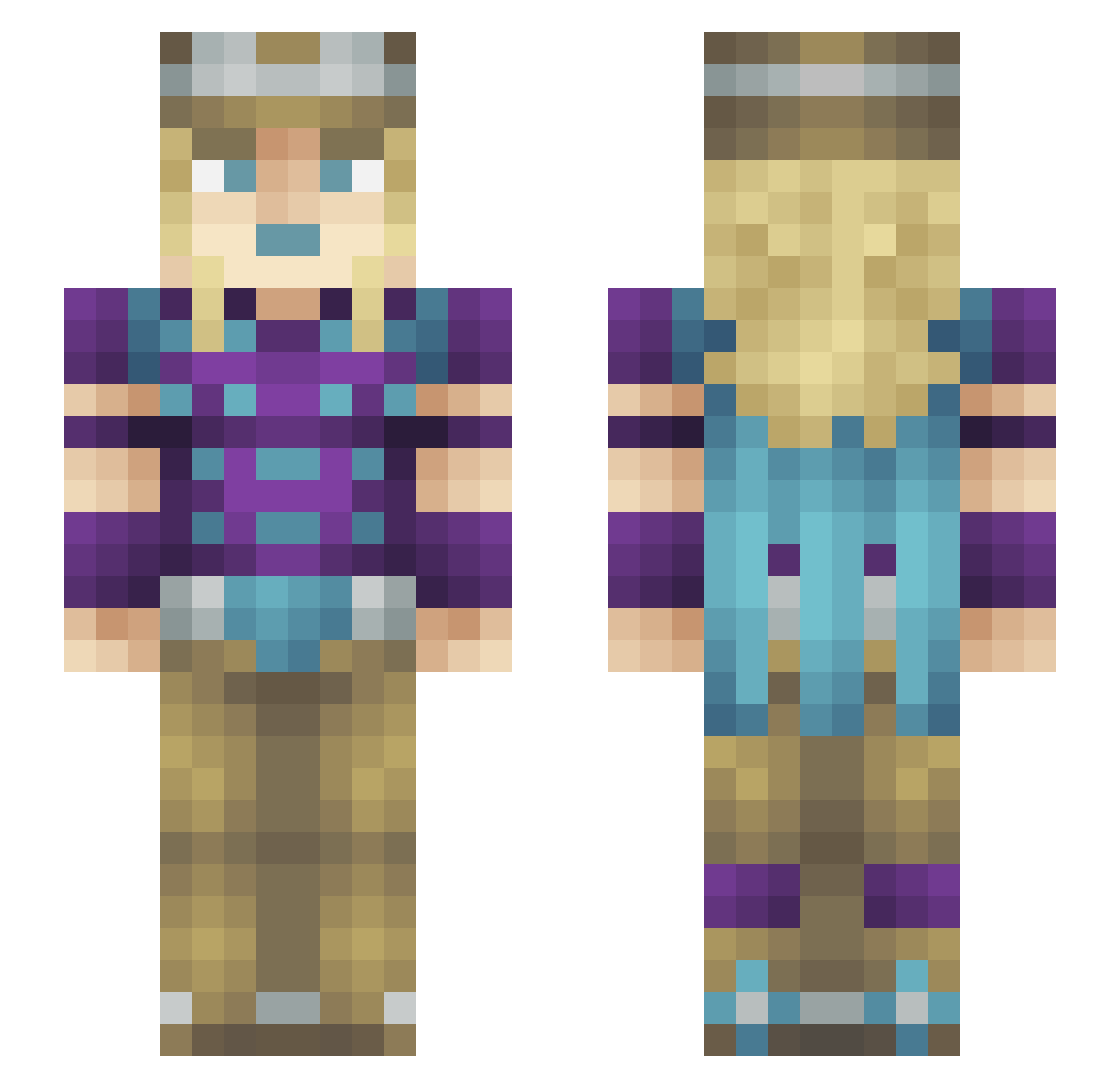 thatguykys Minecraft skin, front and back view