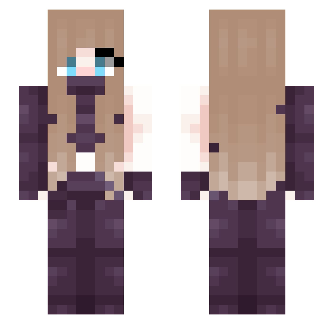 _InsomniacNerd_ Minecraft skin, front and back view