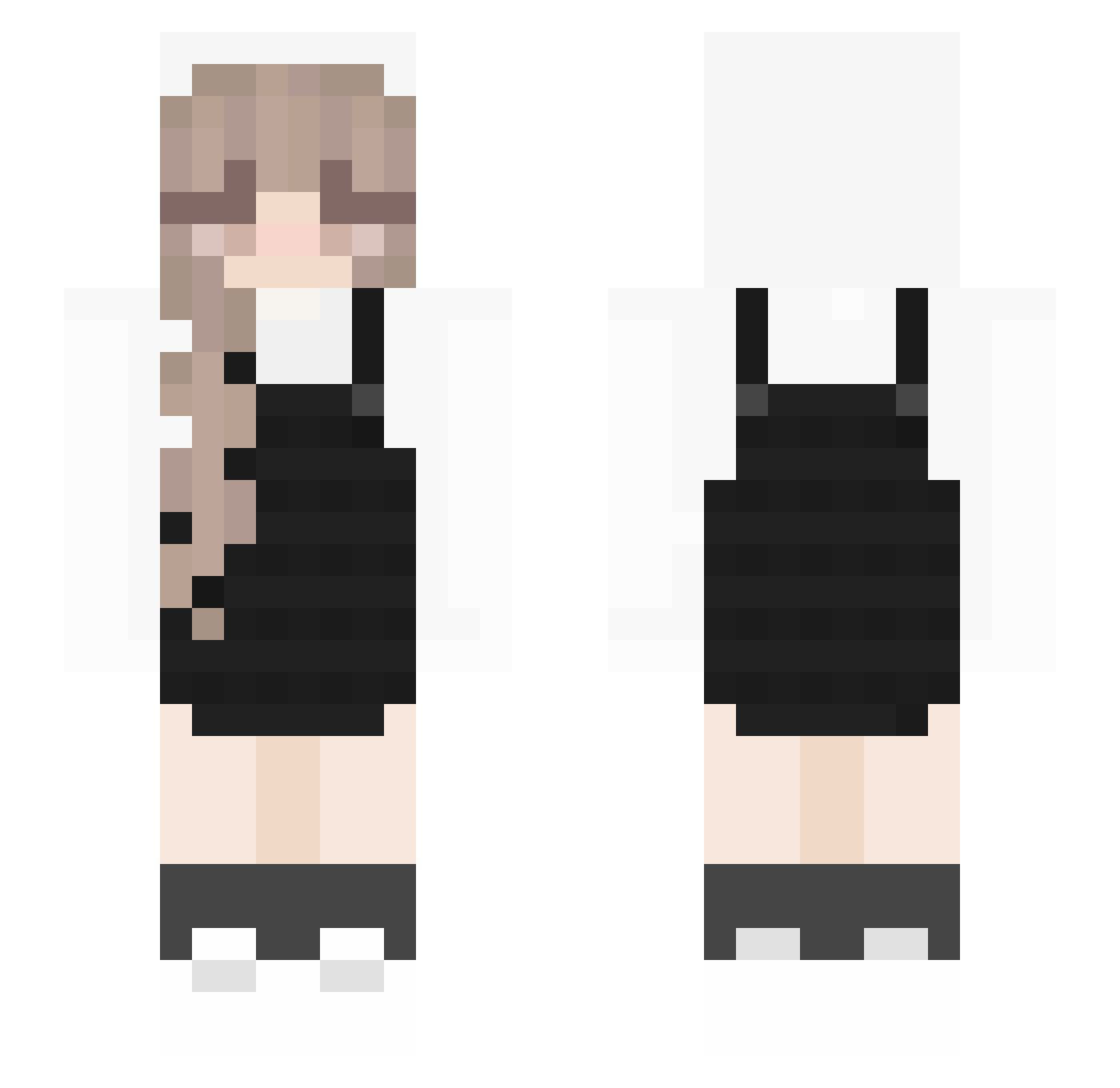 Ebulliently Minecraft skin, front and back view