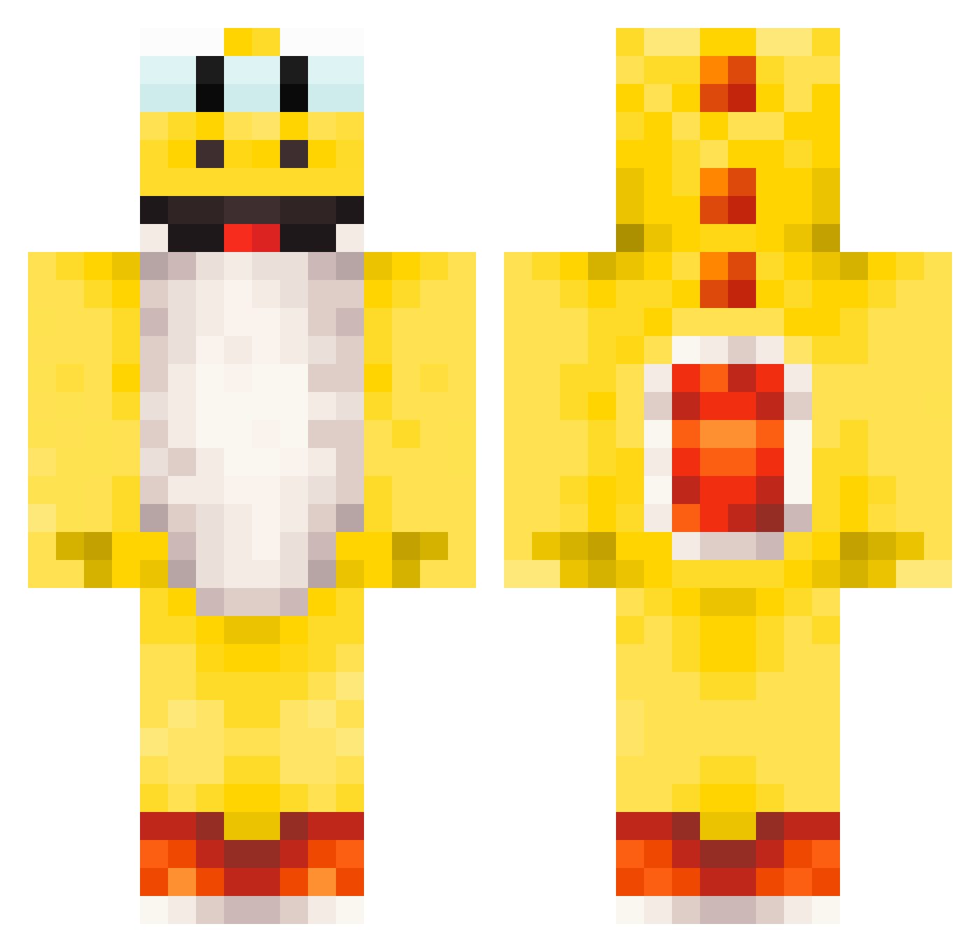 Comrade_Soup107 Minecraft skin, front and back view