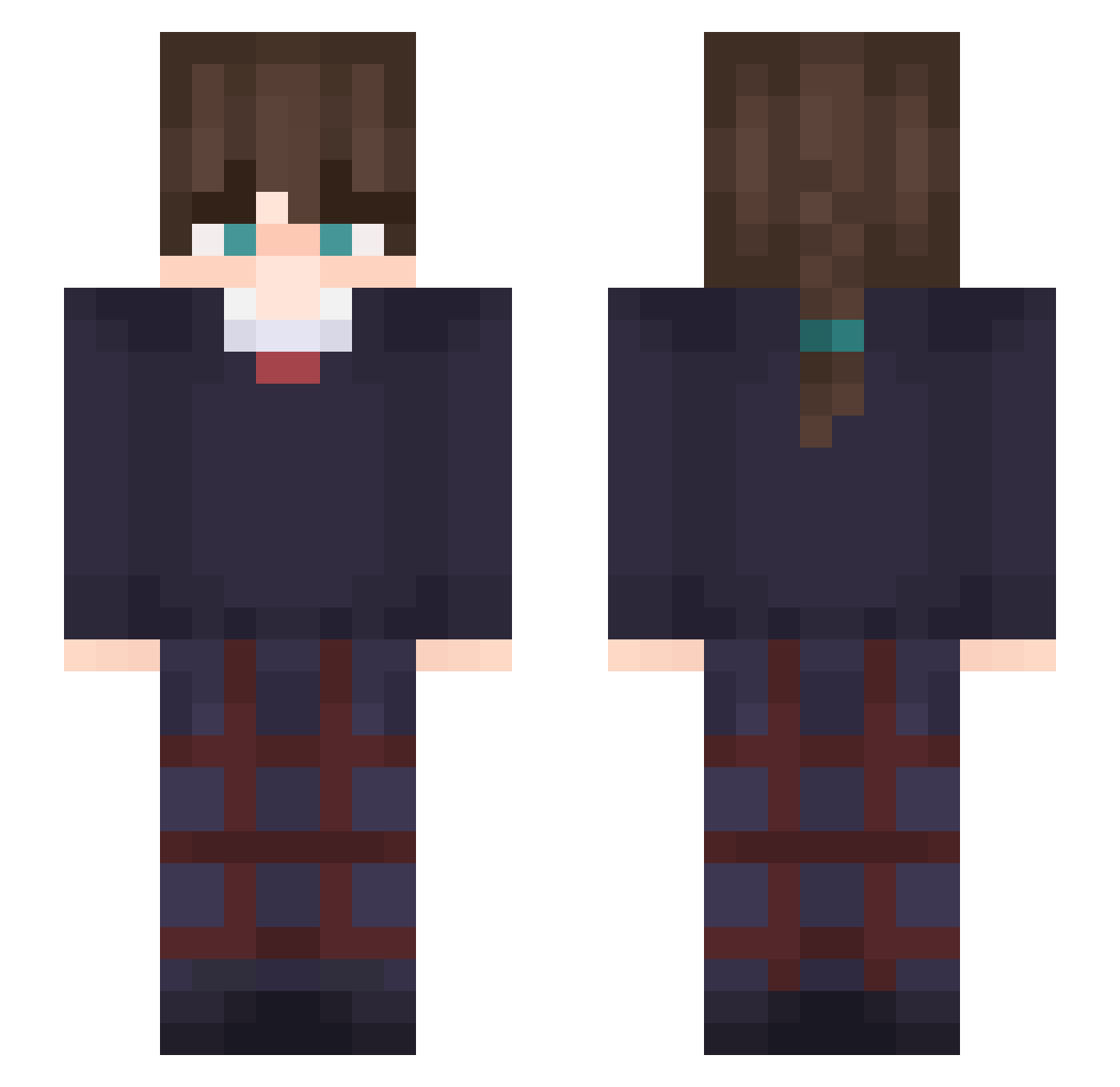 luern88 Minecraft skin, front and back view