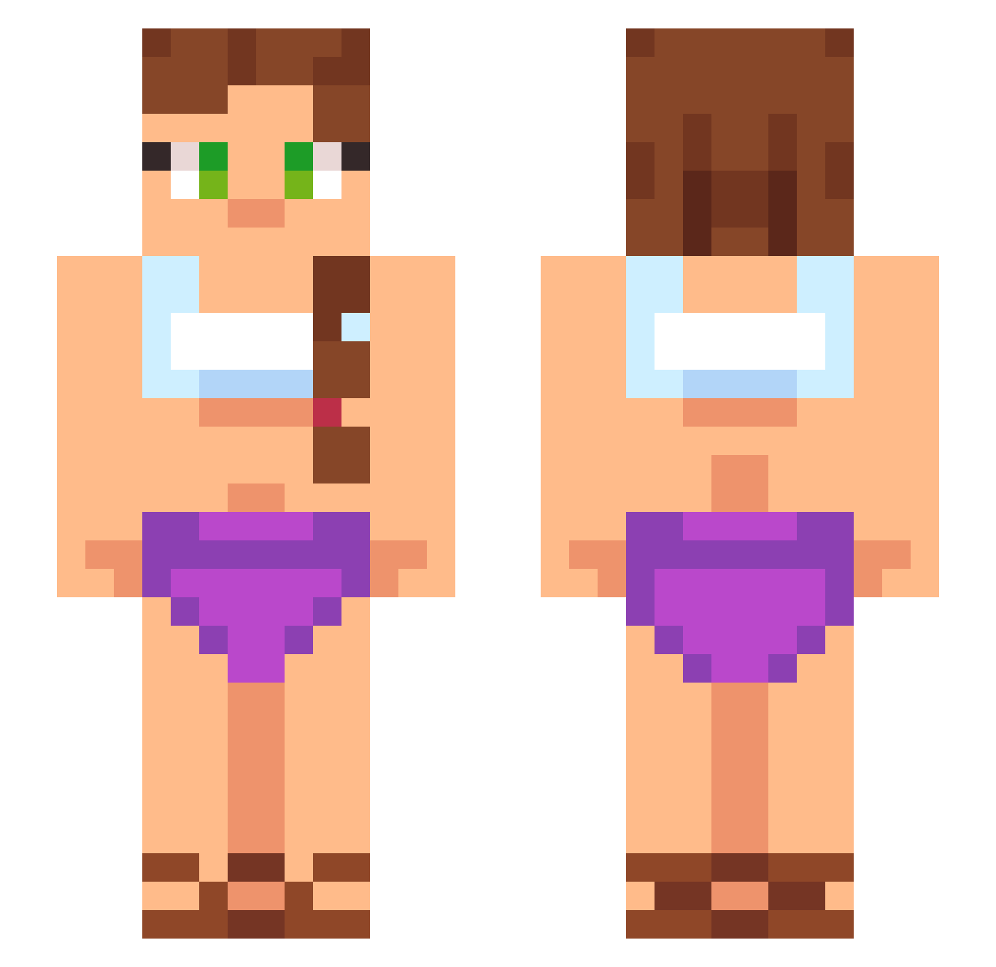 Ars3nic_dioxide Minecraft skin, front and back view