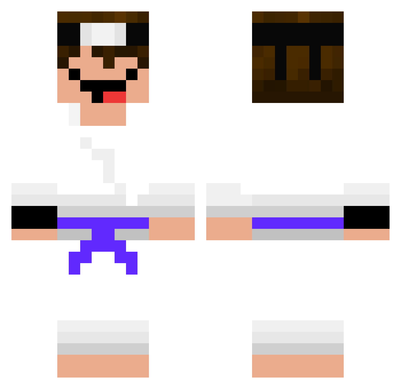 sarahboss67ncx Minecraft skin, front and back view