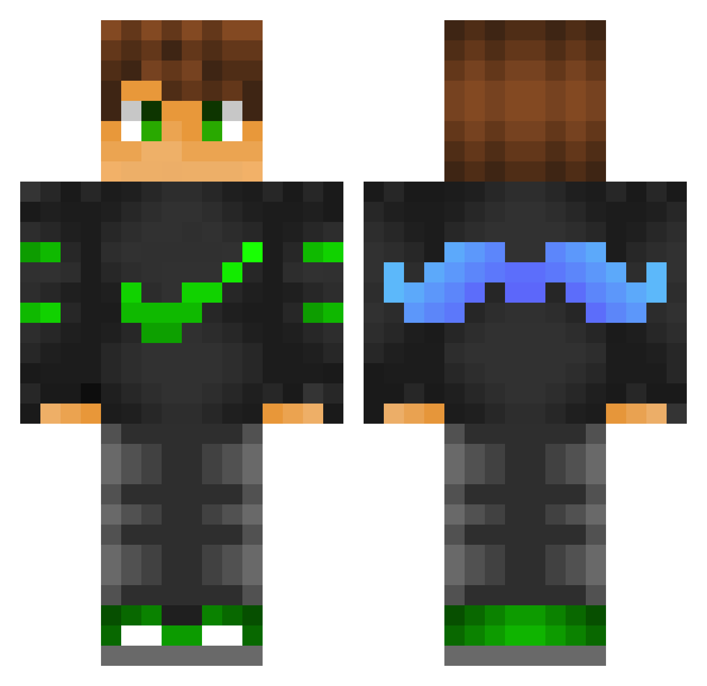 874_LOL Minecraft skin, front and back view