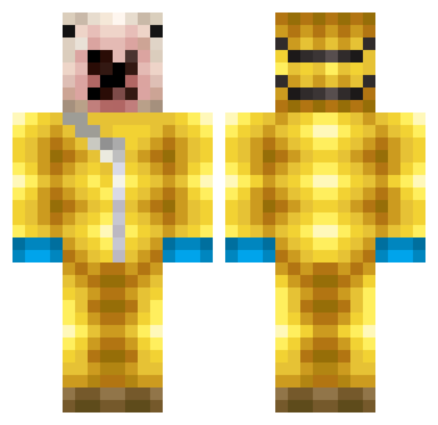 Md_Javikz Minecraft skin, front and back view