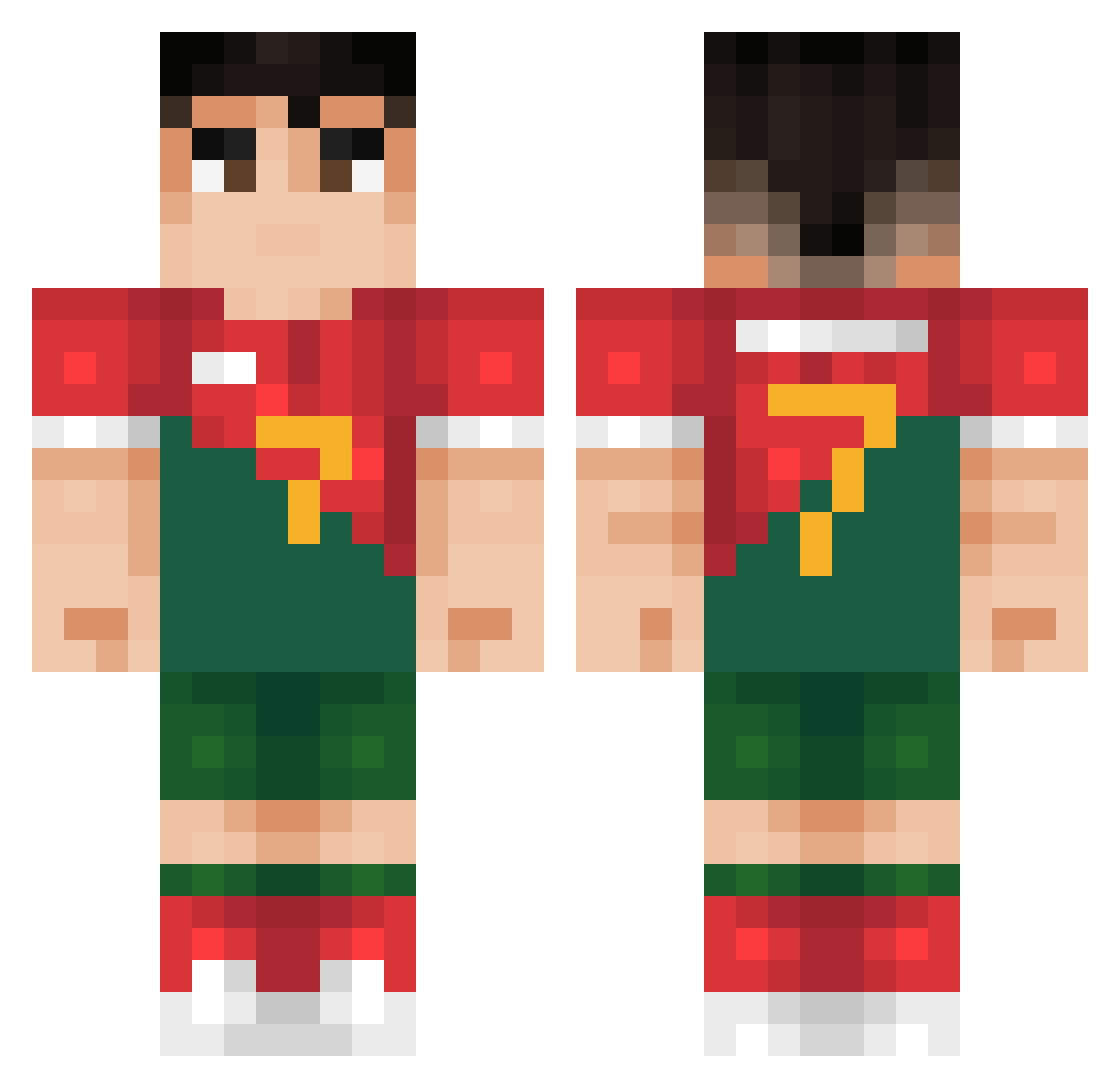 DeDave_ Minecraft skin, front and back view