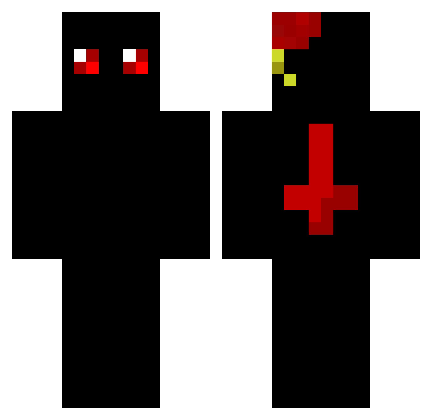 ____Evan____ Minecraft skin, front and back view