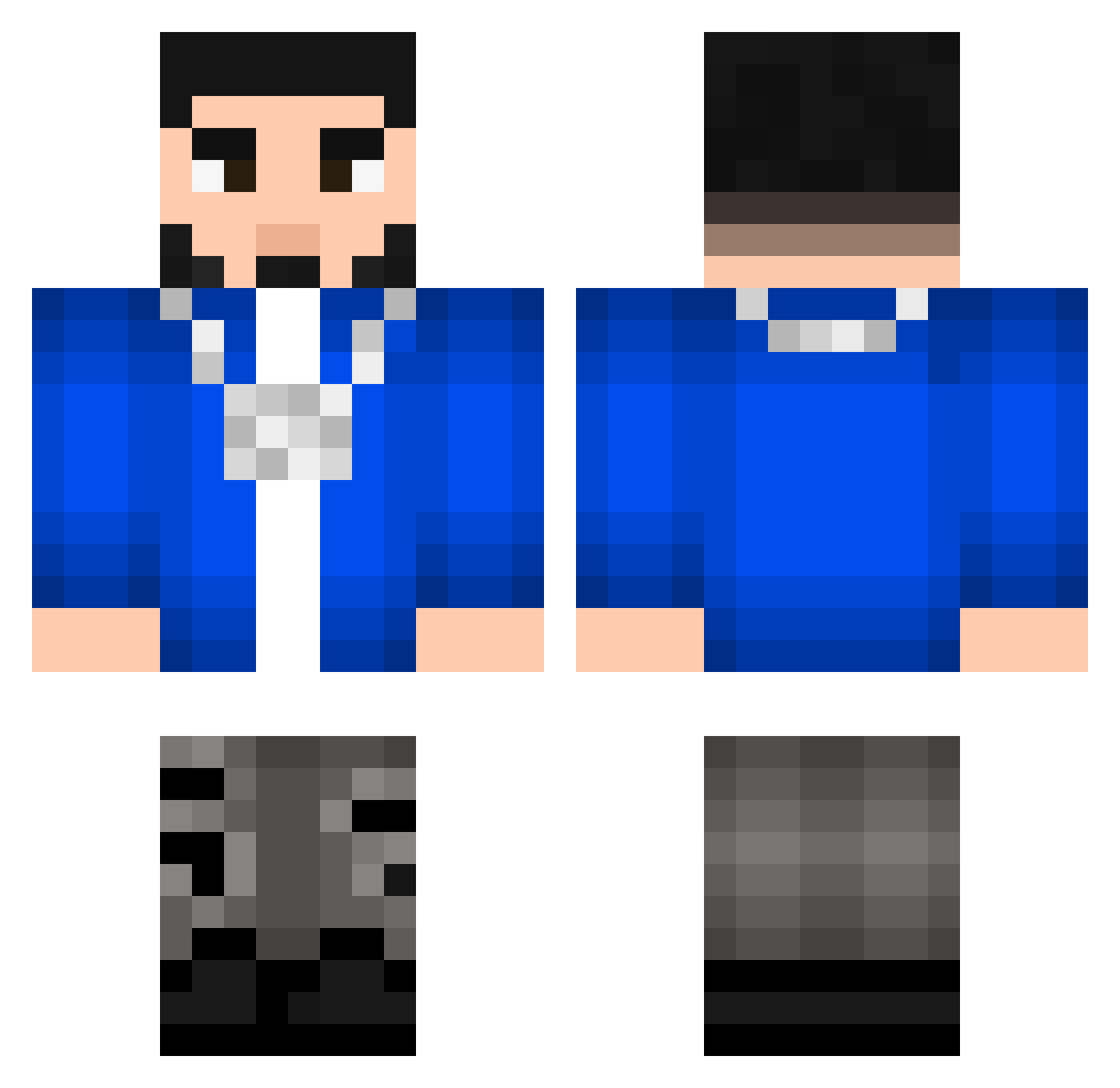 TYS_DRPQ Minecraft skin, front and back view