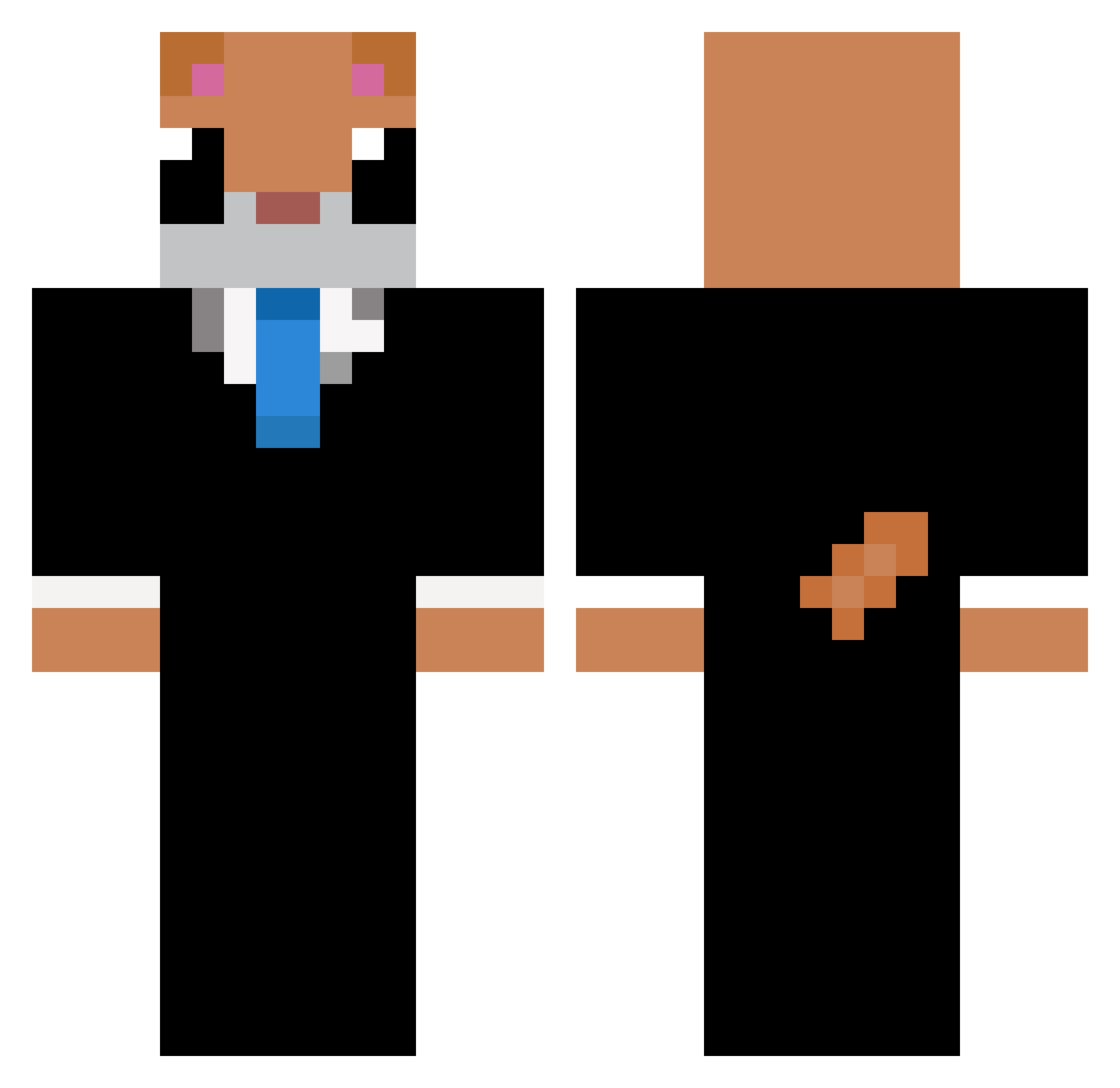 JokarX3 Minecraft skin, front and back view