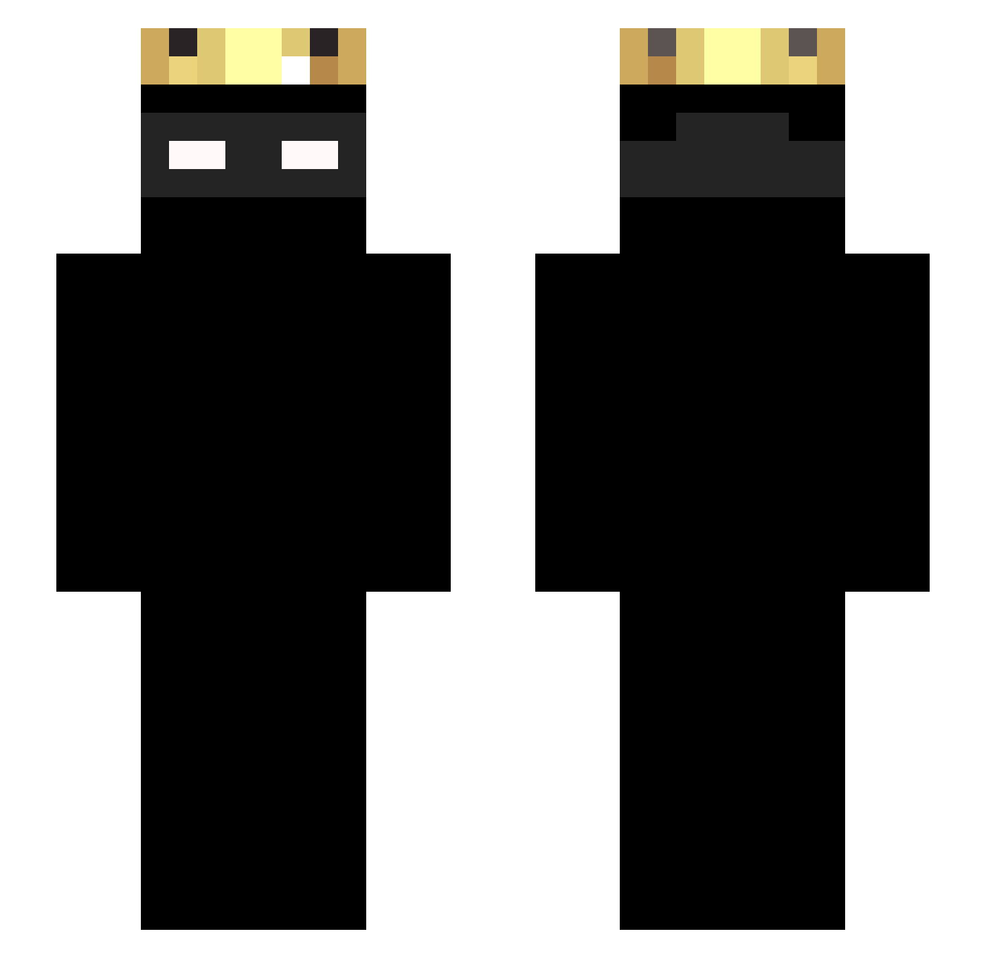 Demo147689 Minecraft skin, front and back view