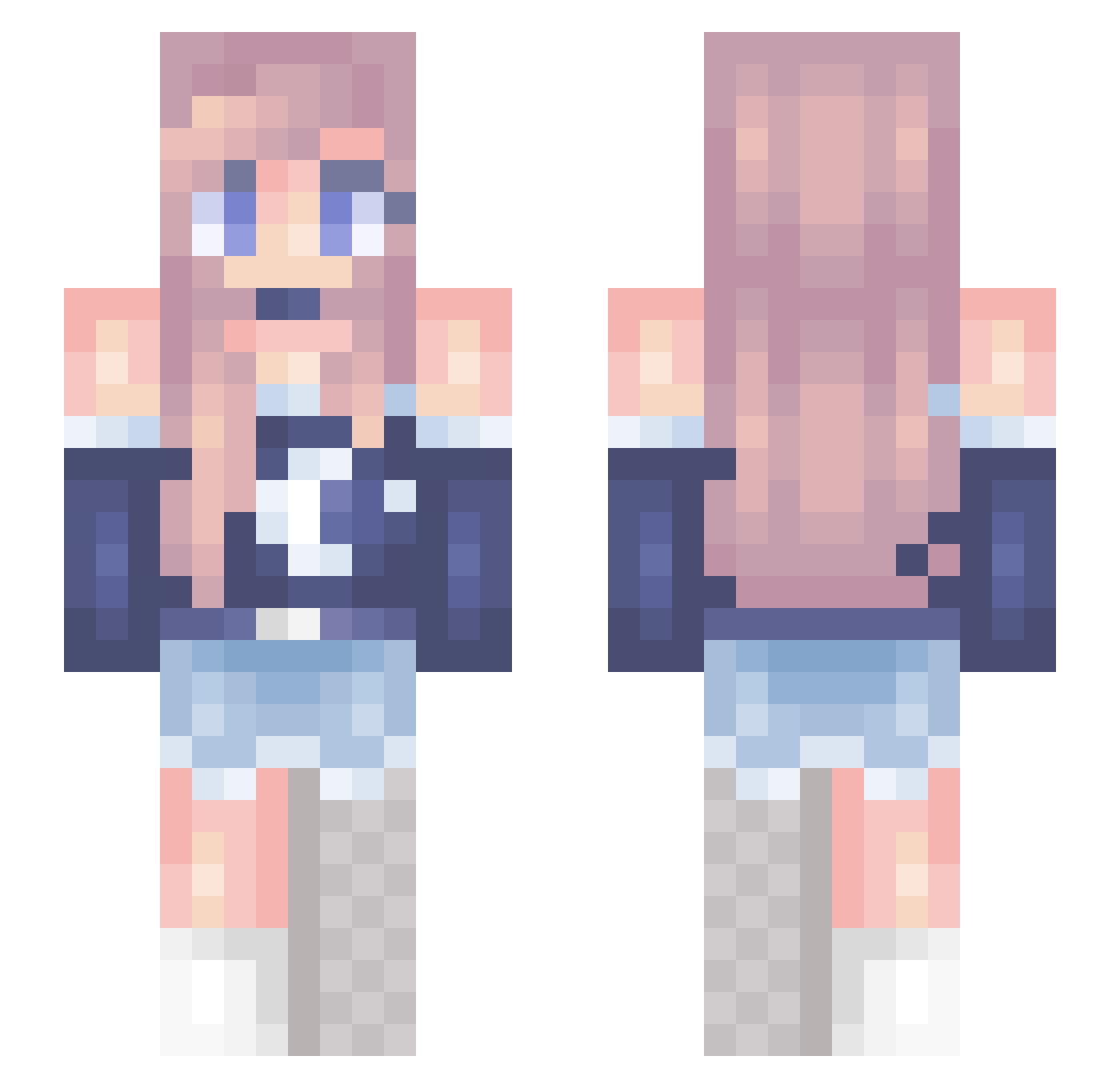 cheesy_tenders Minecraft skin, front and back view