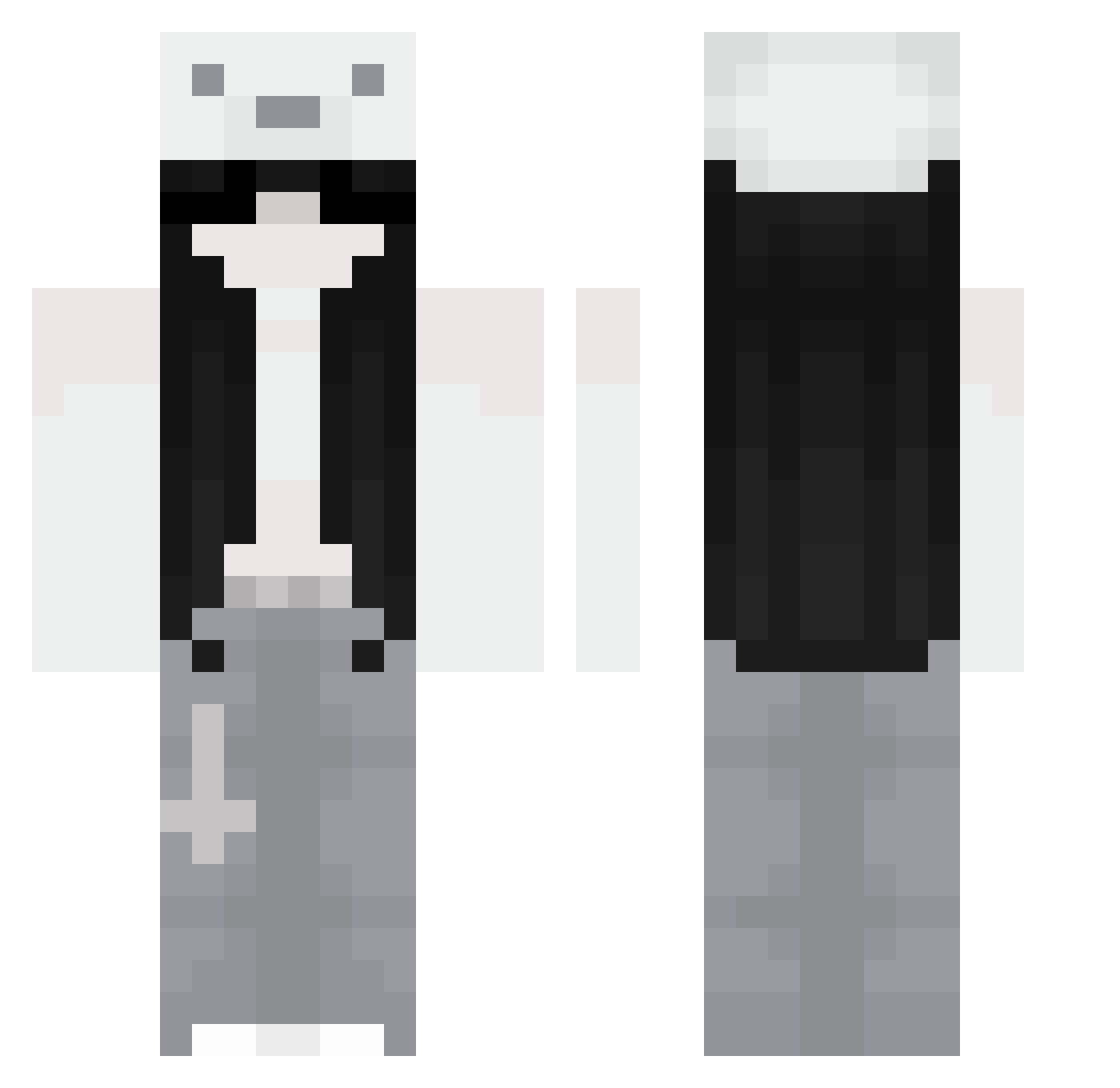 str4wburri Minecraft skin, front and back view