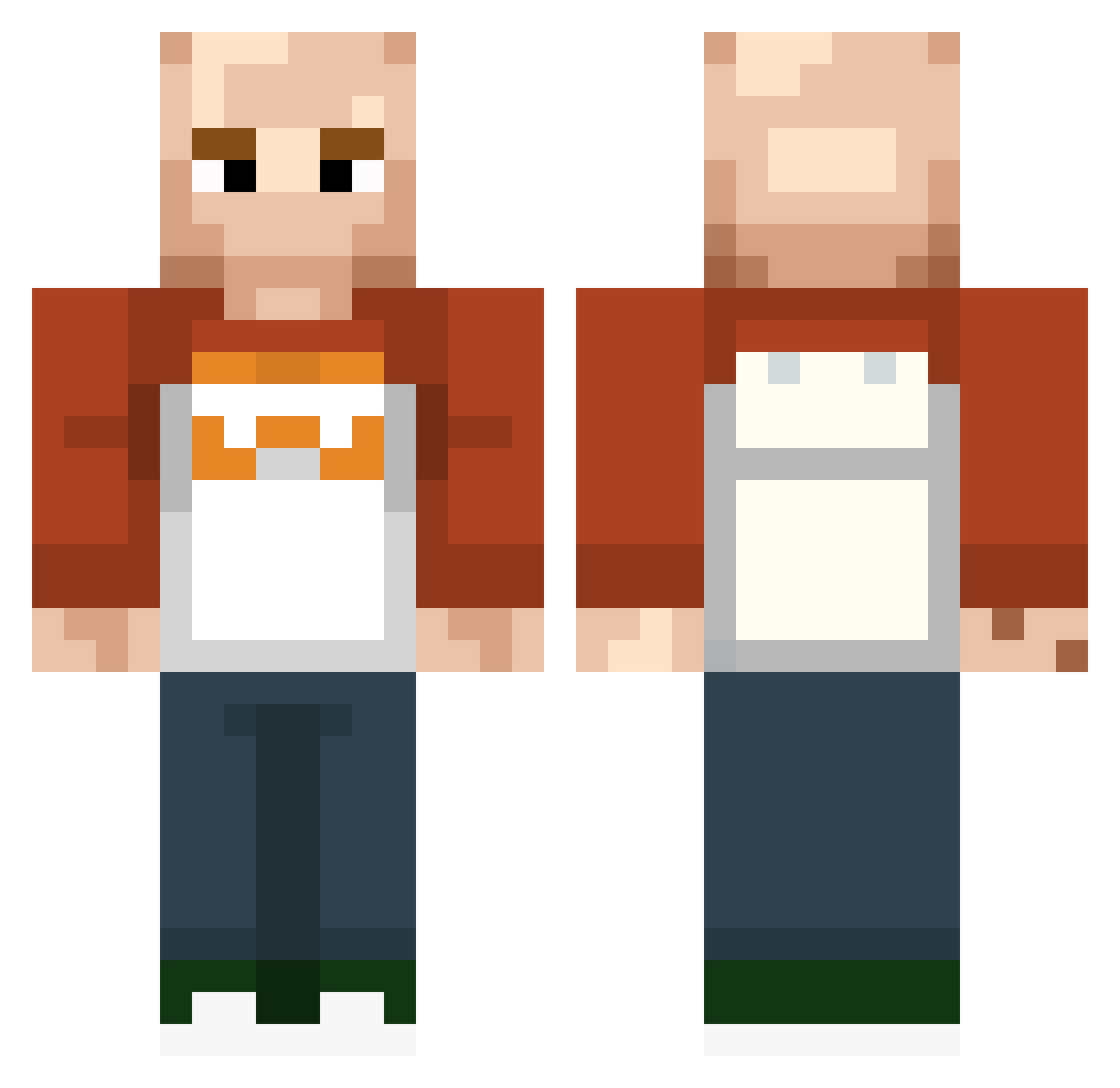 Wu_Shang_abi Minecraft skin, front and back view