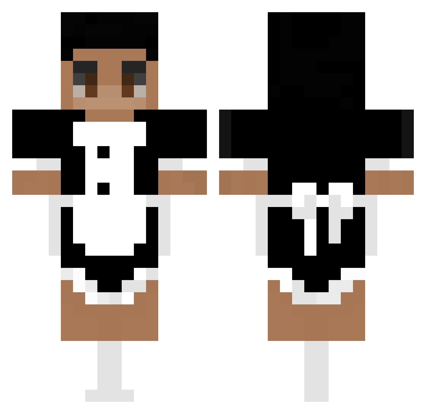 Saeedubba Minecraft skin, front and back view