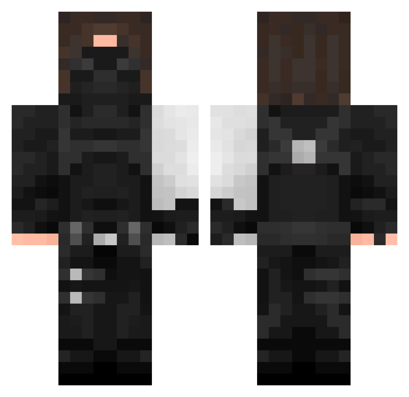 ___Kami__ Minecraft skin, front and back view