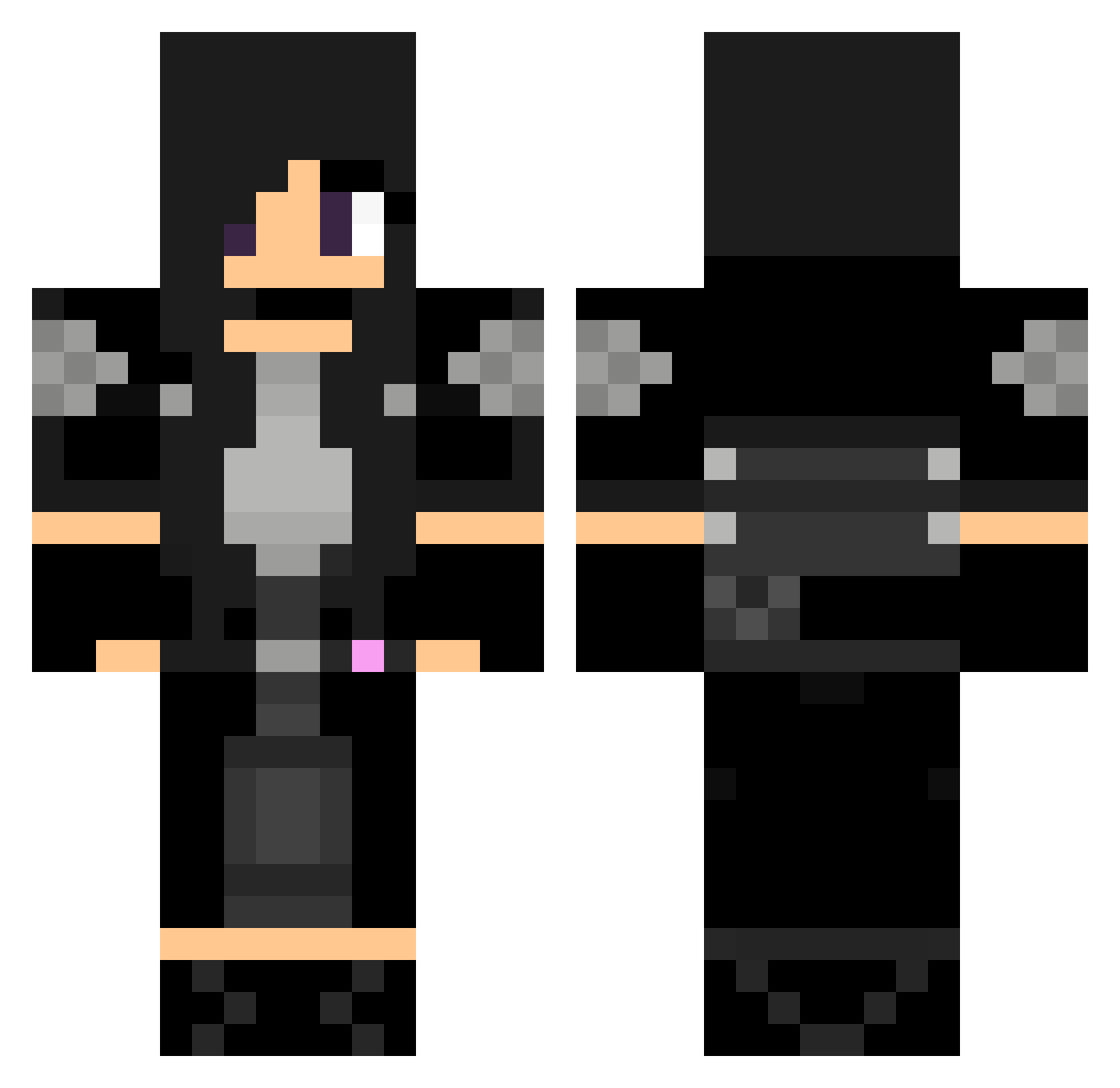 BboyKouhai Minecraft skin, front and back view