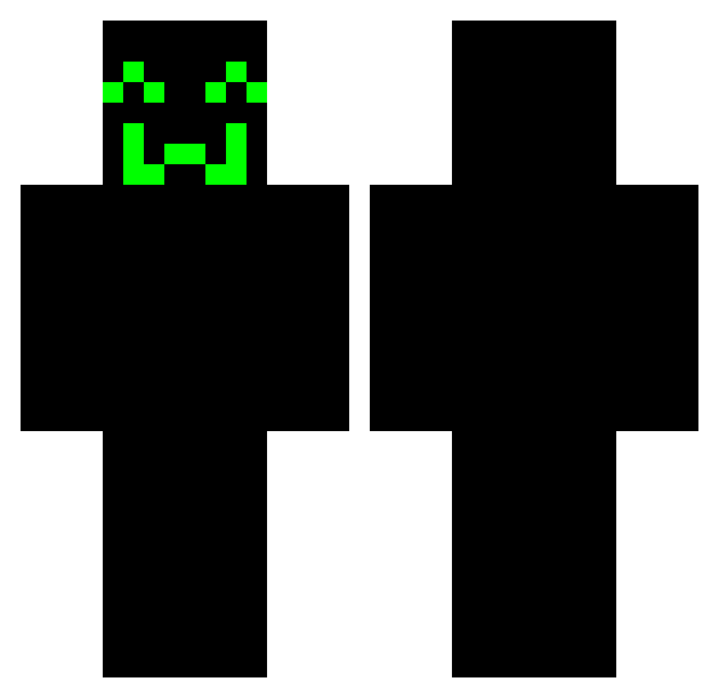 DaKi_The_Best Minecraft skin, front and back view