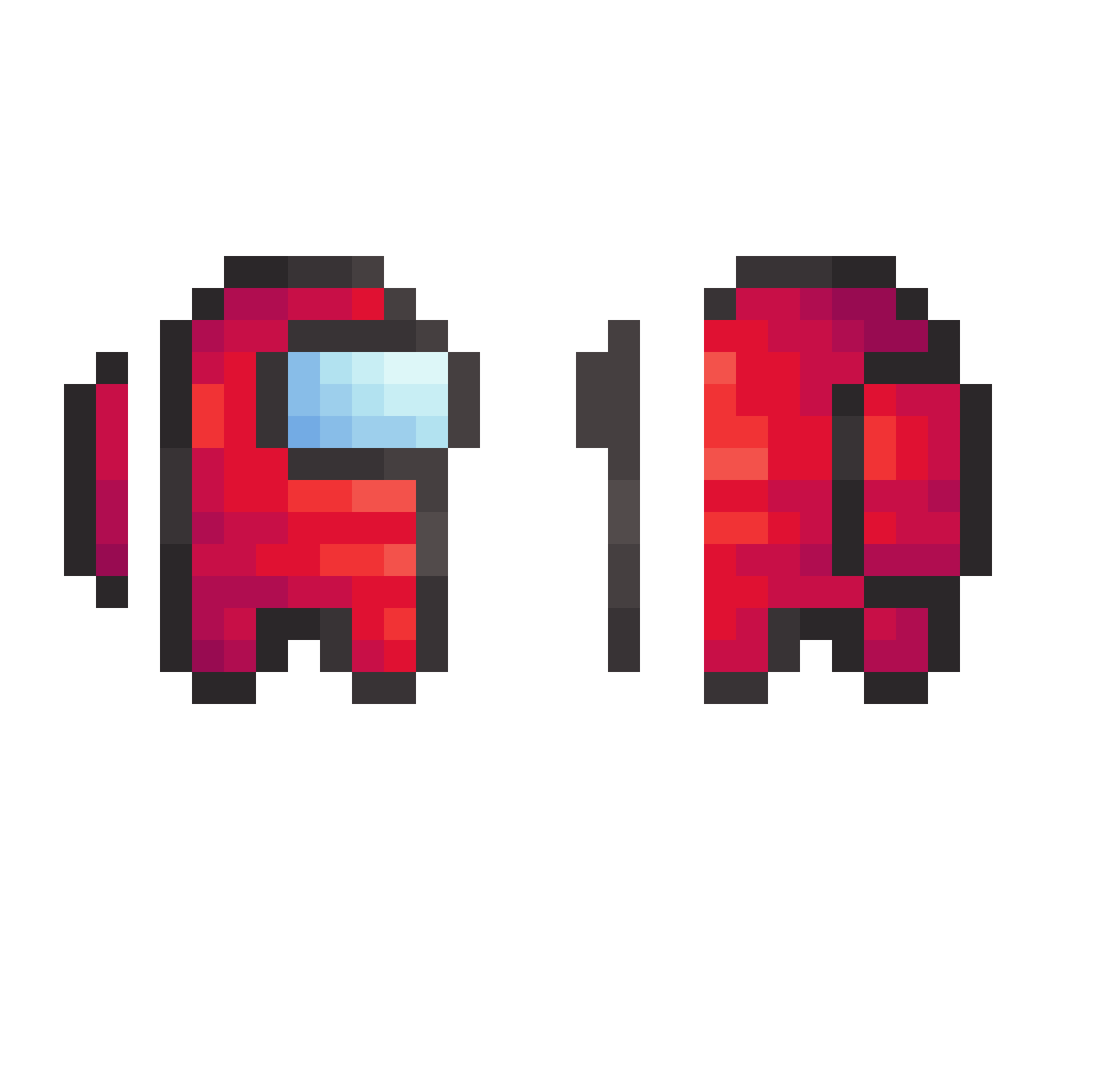 _efan Minecraft skin, front and back view