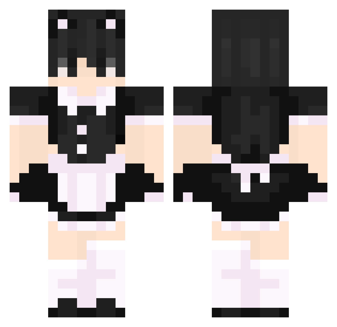 Charmander_ Minecraft skin, front and back view