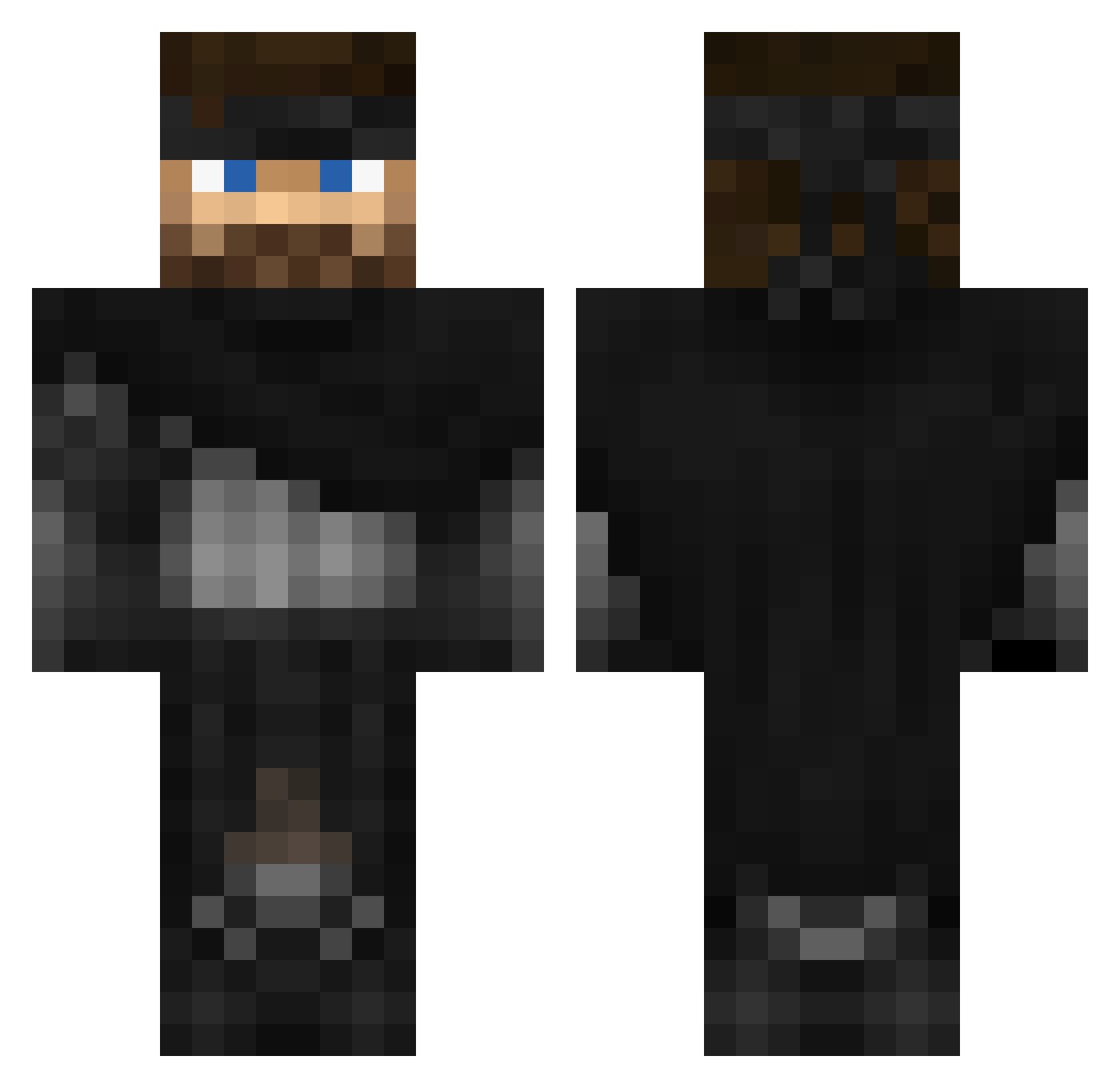 ThijsHaveman Minecraft skin, front and back view